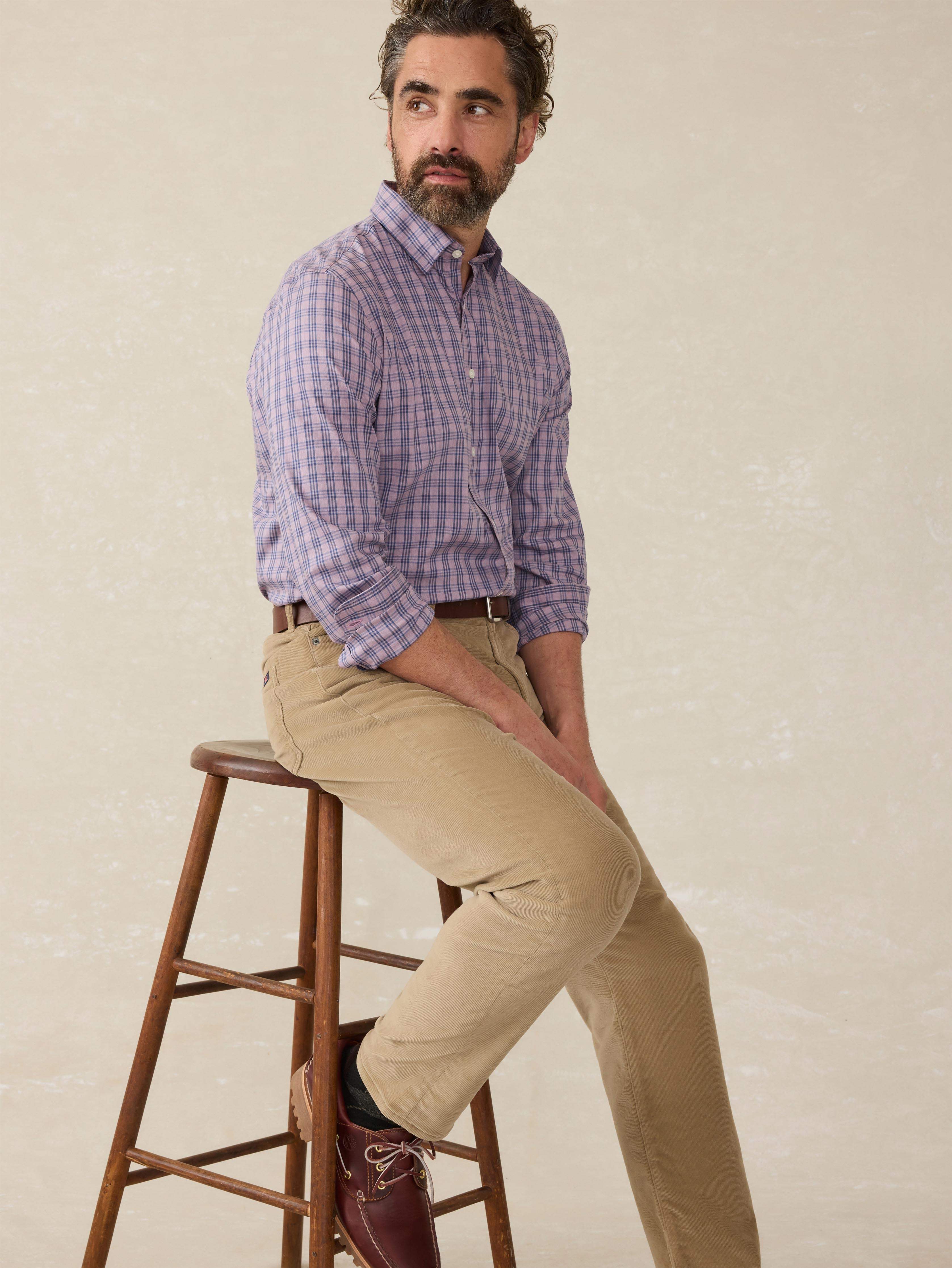 The Movement™ Shirt - Berry Skies Check | Faherty Brand