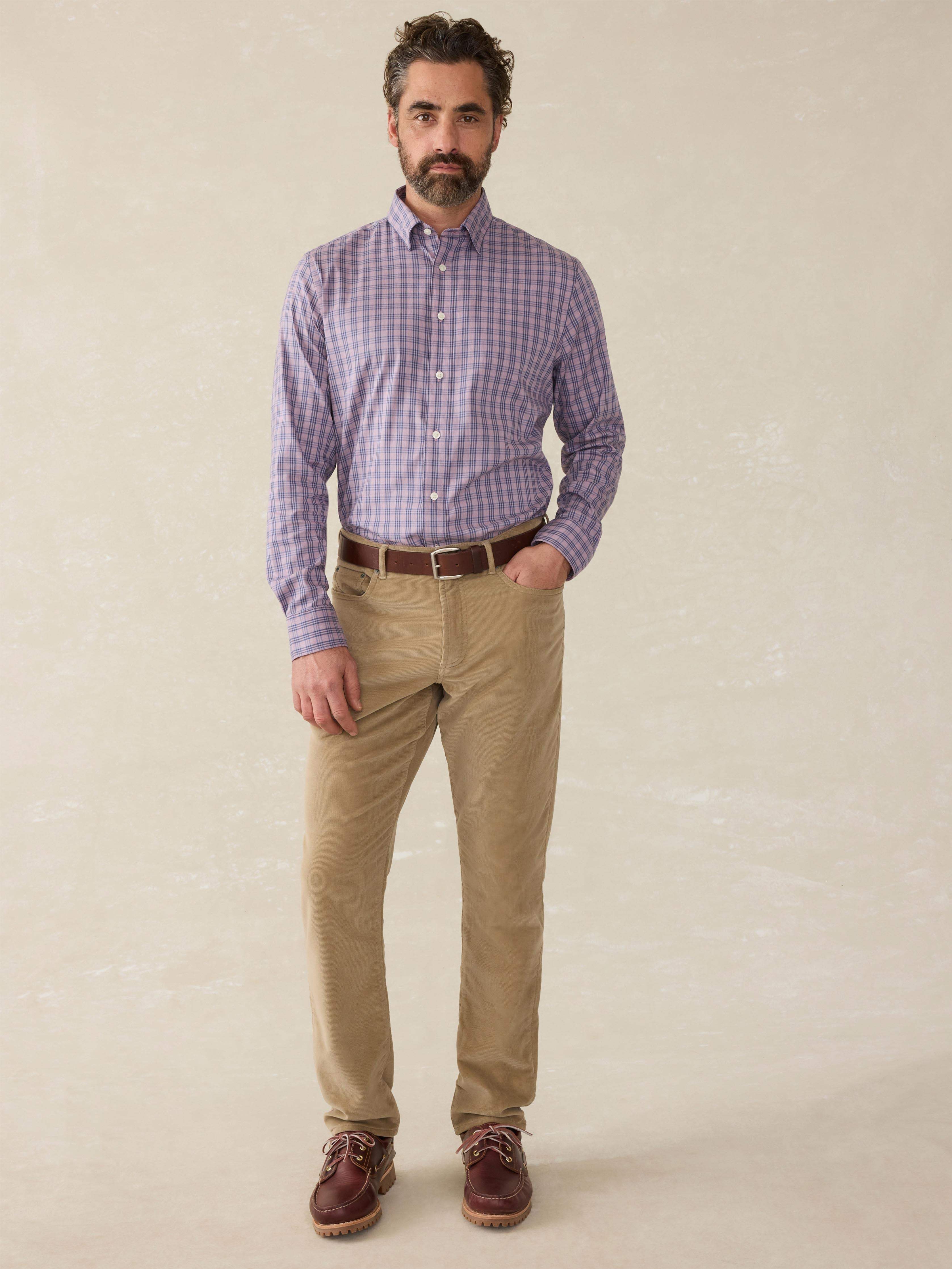 The Movement™ Shirt - Berry Skies Check | Faherty Brand