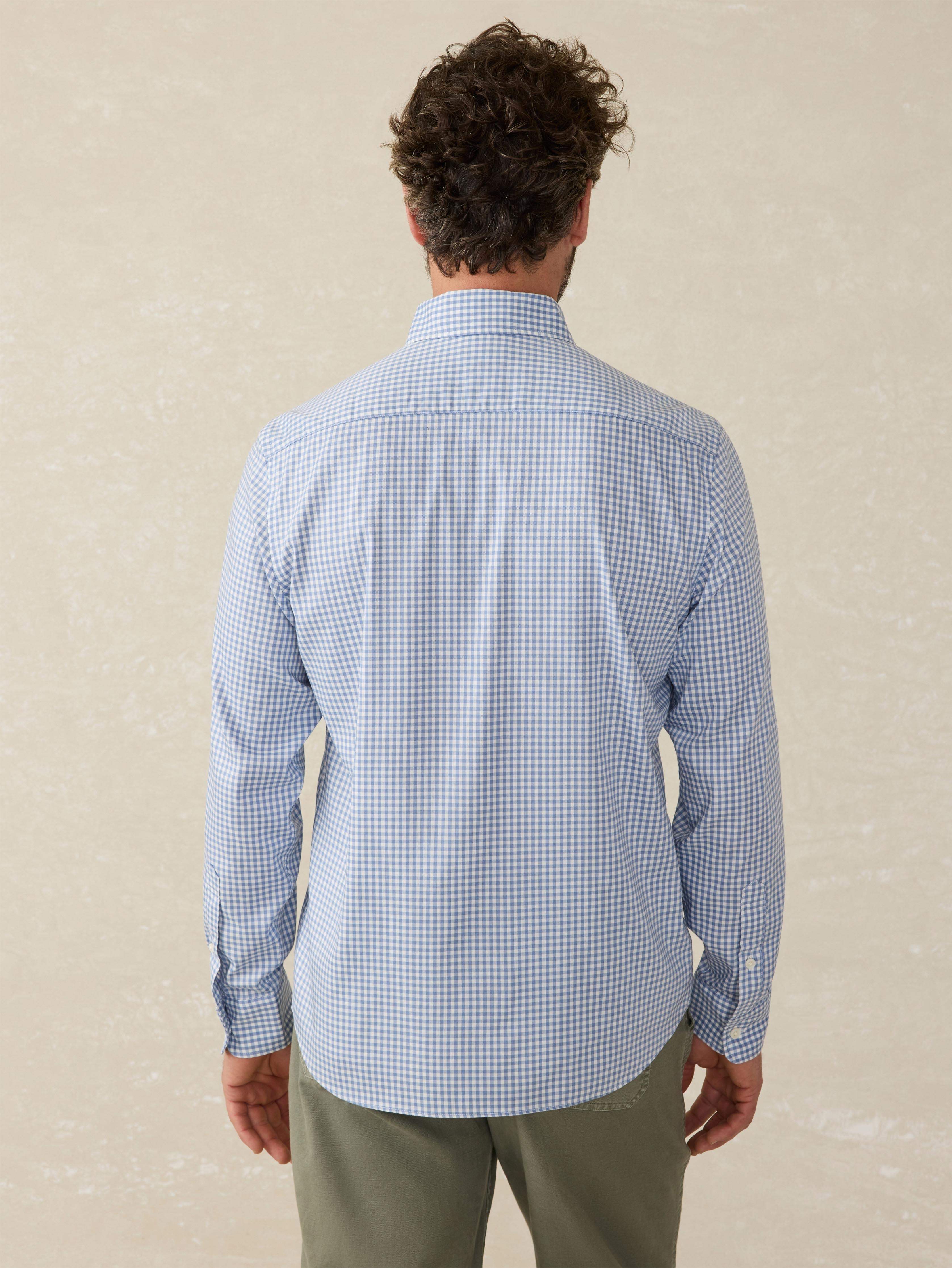 The Movement™ Shirt (Tall) - Light Blue Gingham | Faherty Brand