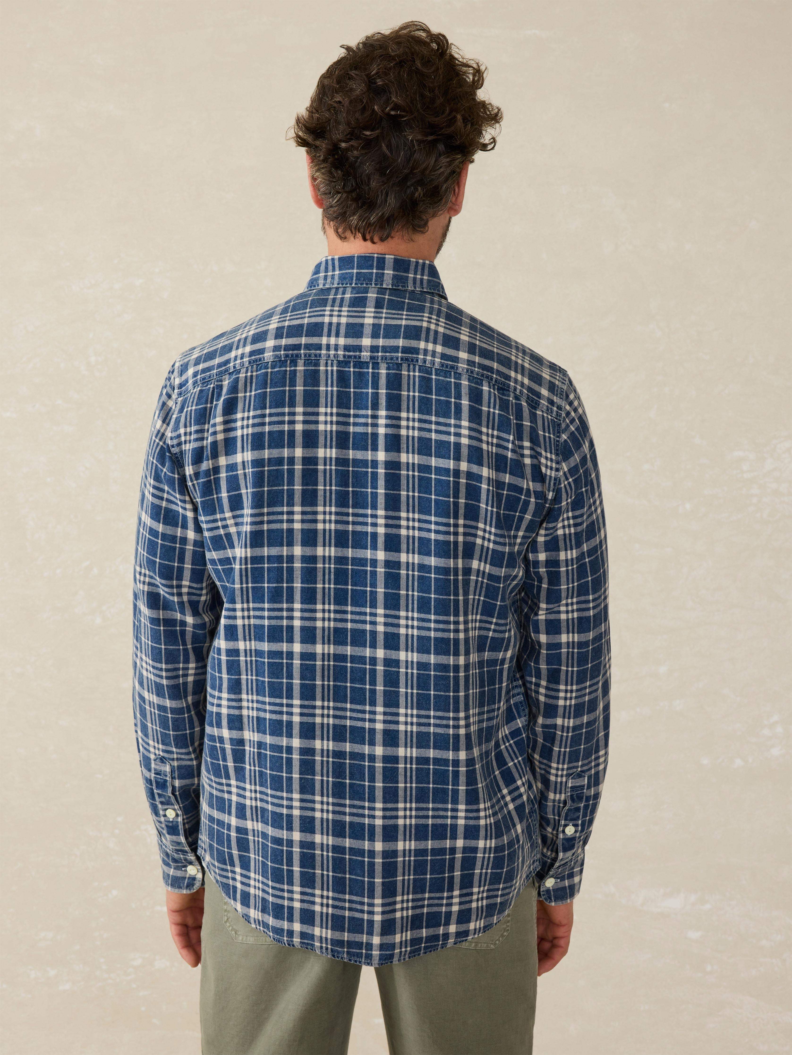 Tried & True Chambray Workshirt - Bar Harbor Plaid | Faherty Brand