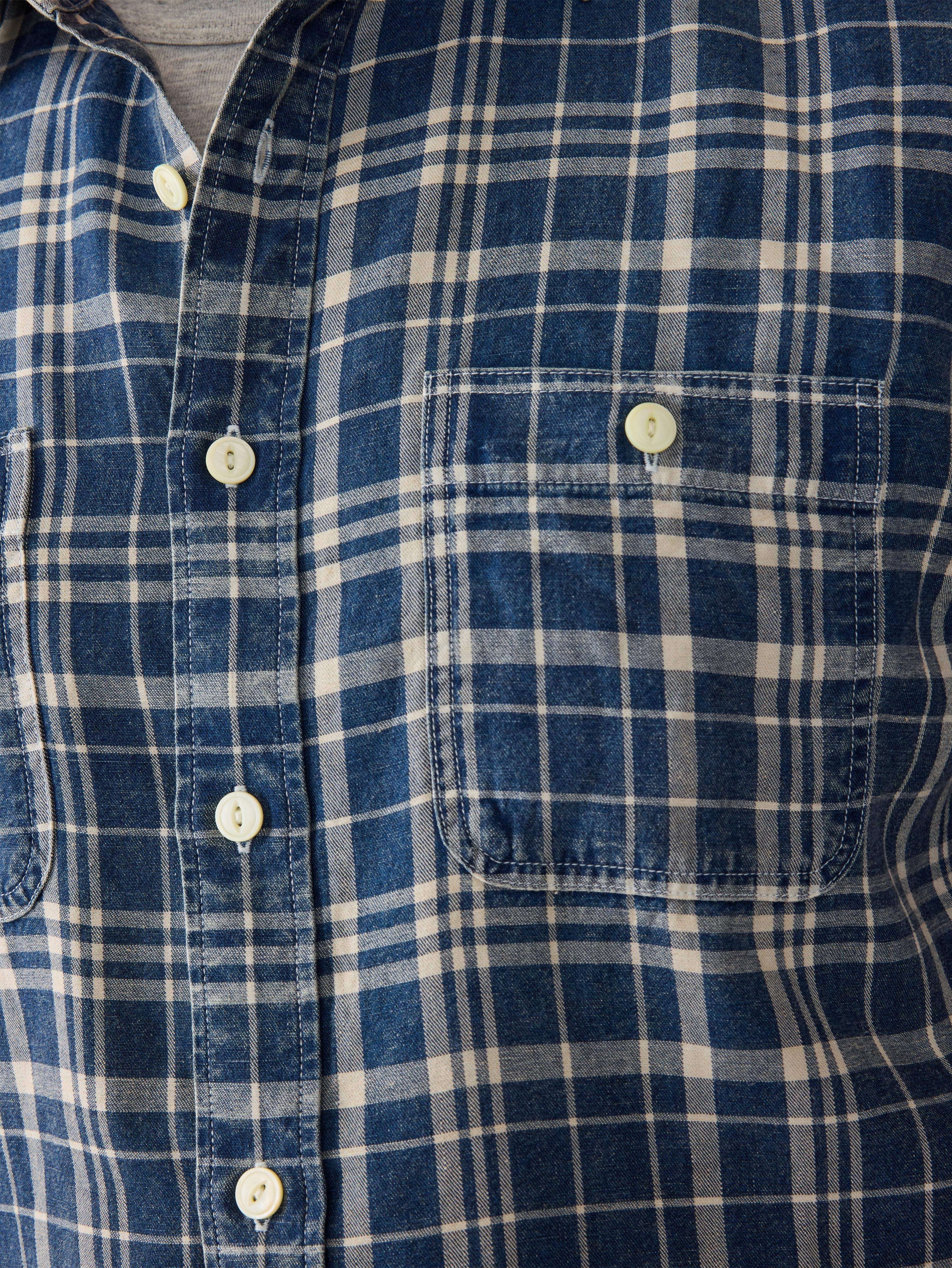 Tried & True Chambray Workshirt - Bar Harbor Plaid | Faherty Brand