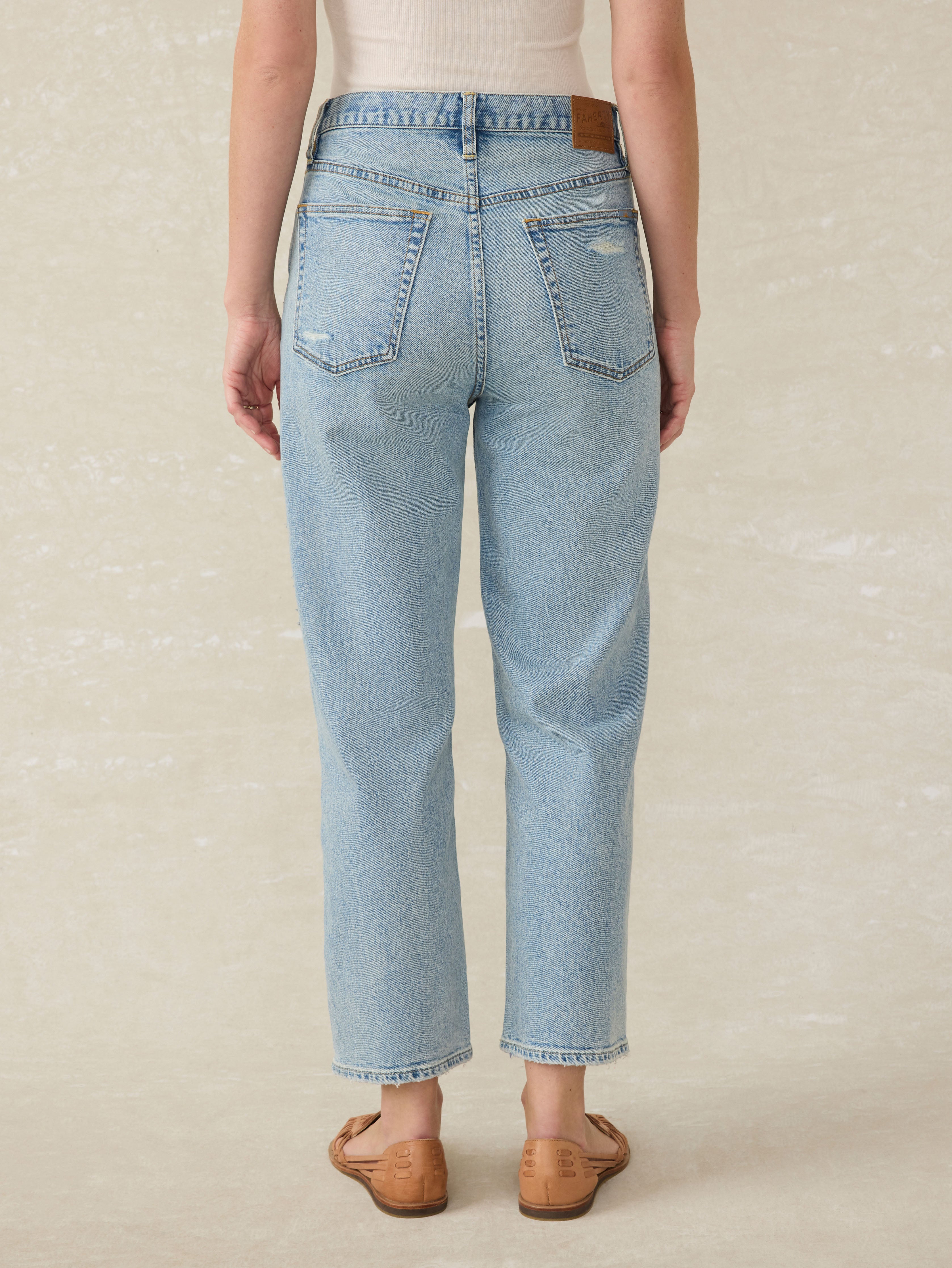90S Crop Patchwork Jean - Heirloom Indigo Wash | Faherty Brand