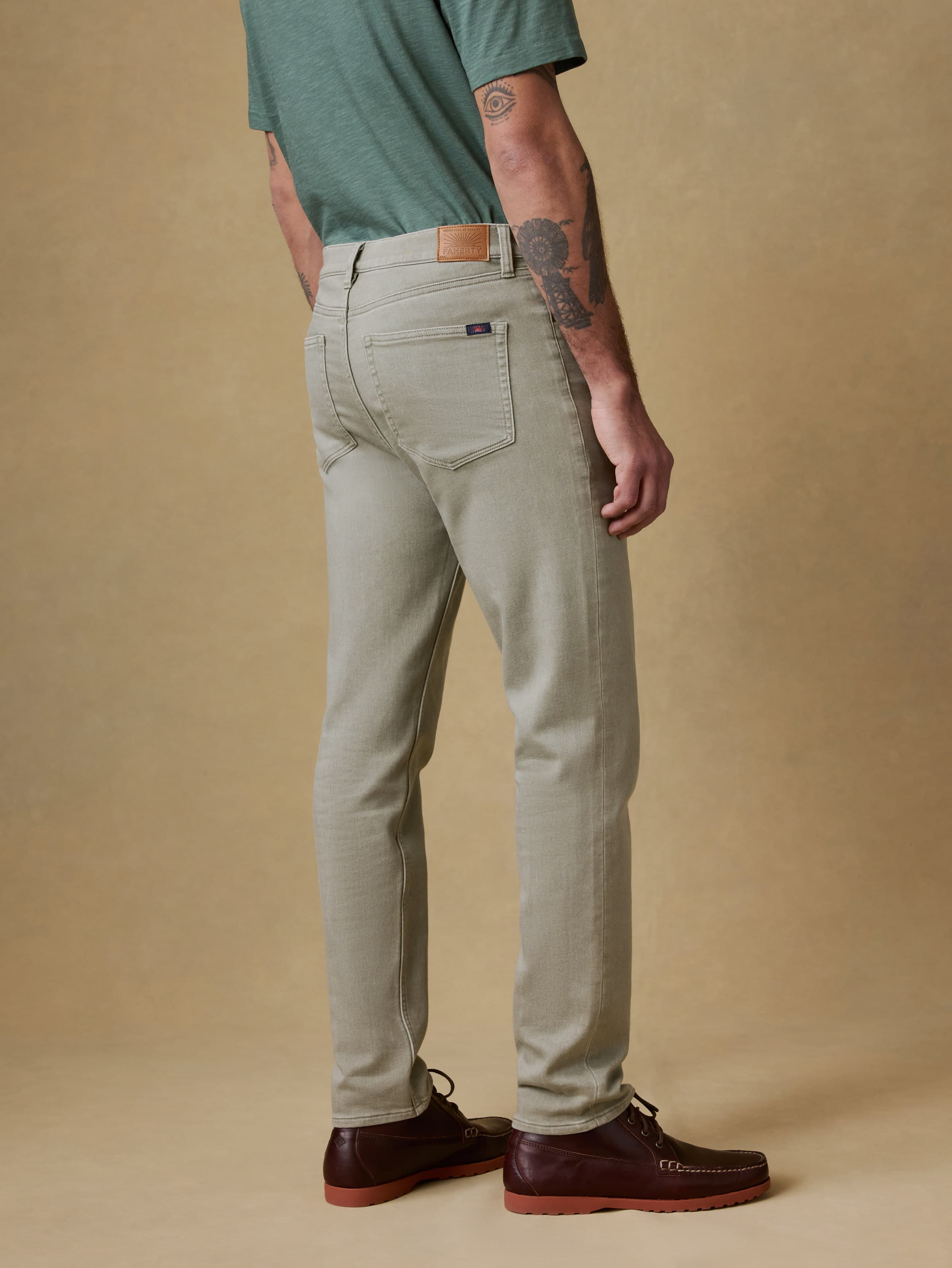 Stretch Terry 5-Pocket Pant - Coastal Sage | Faherty Brand