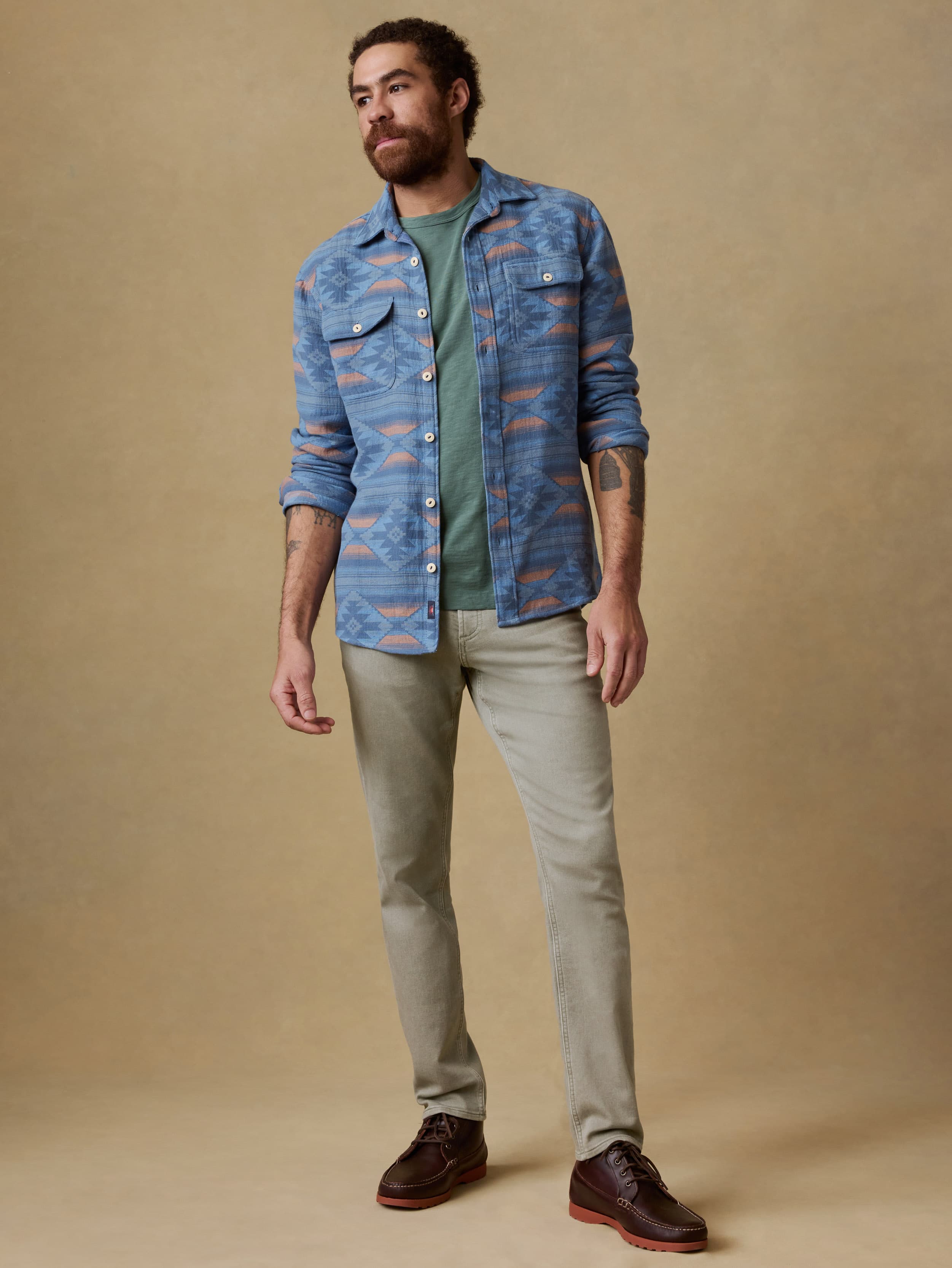 Stretch Terry 5-Pocket Pant - Coastal Sage | Faherty Brand