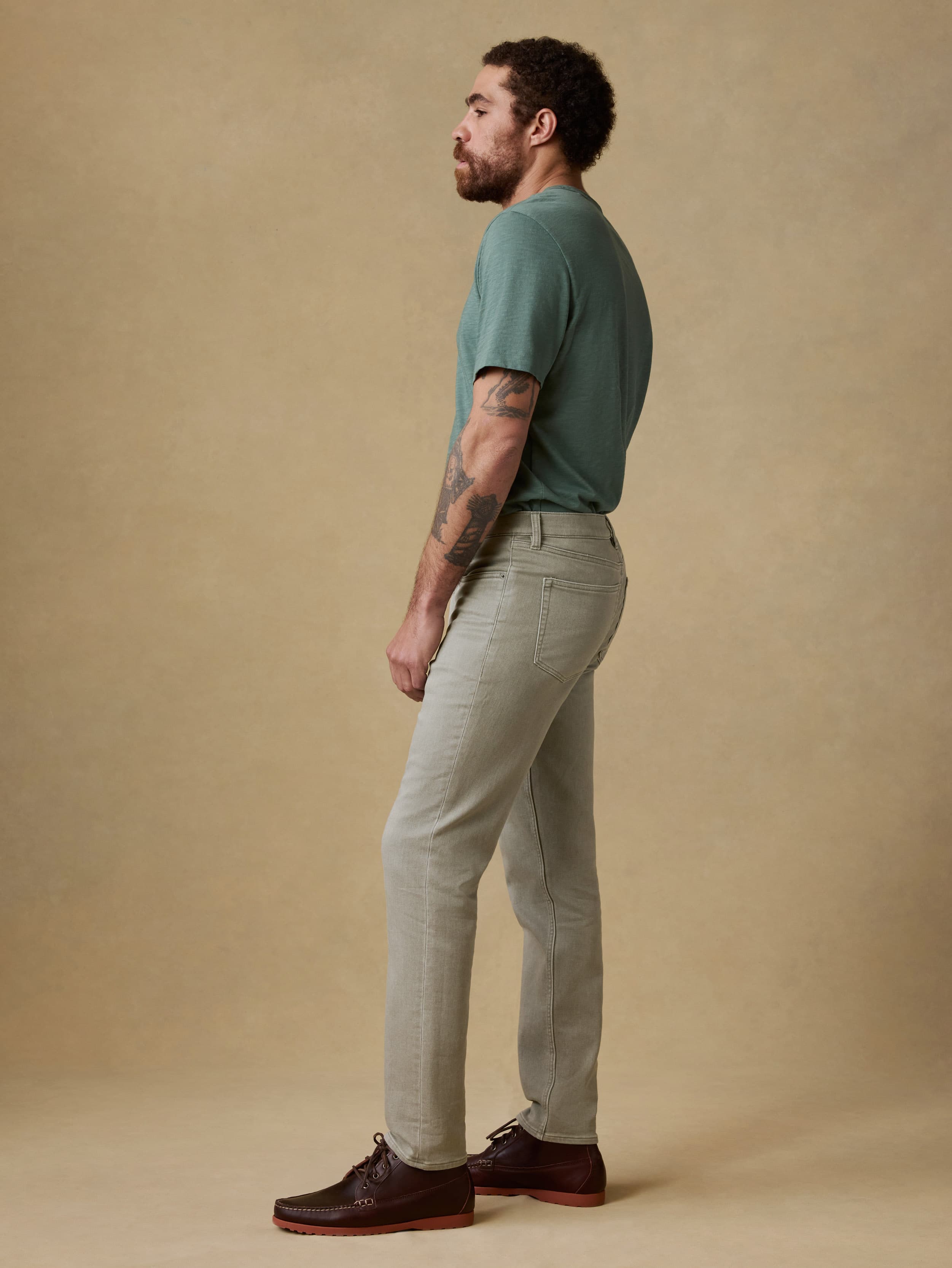 Stretch Terry 5-Pocket Pant - Coastal Sage | Faherty Brand