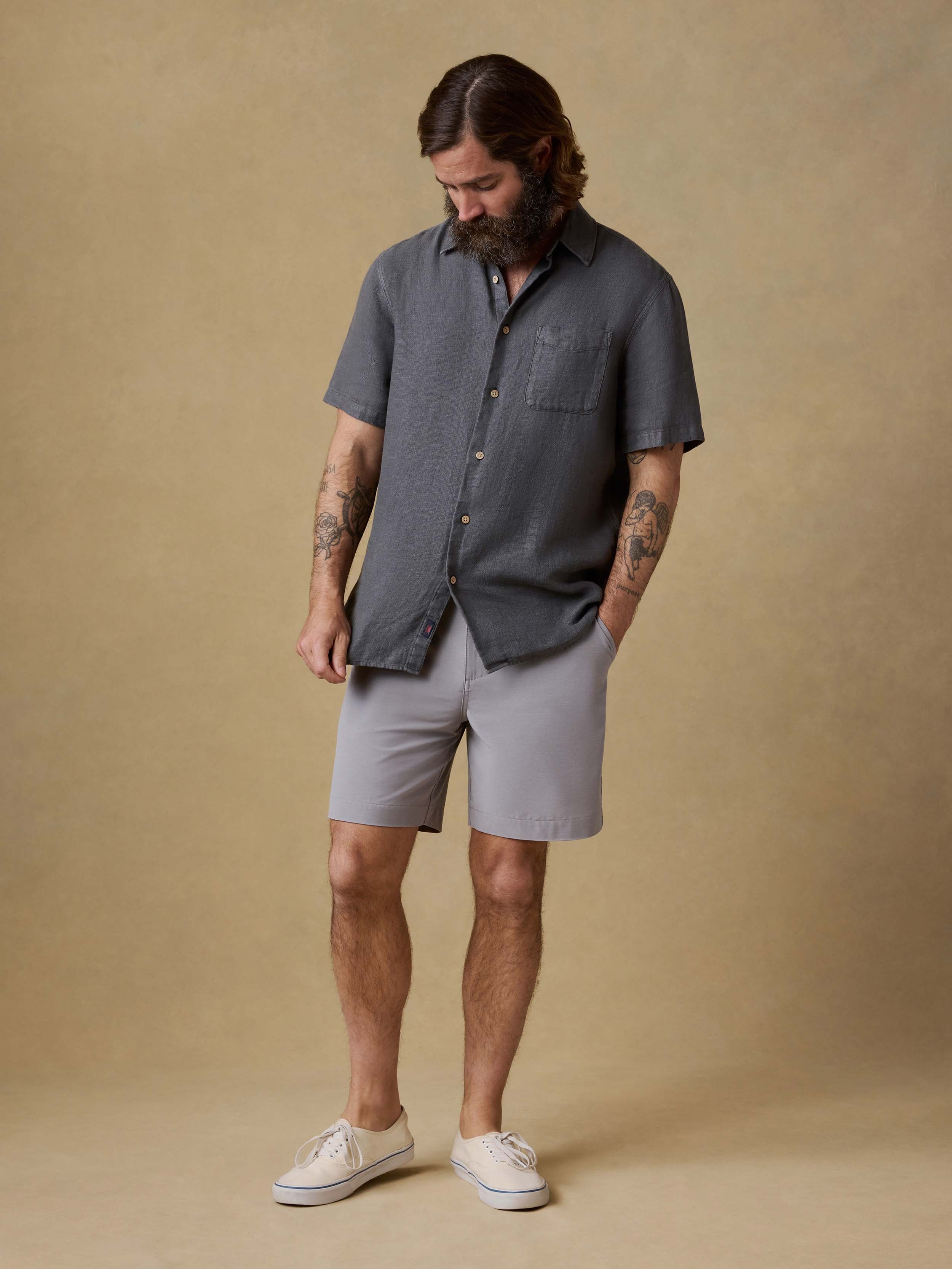 All Day™ Short (7") - Ice Grey | Faherty Brand
