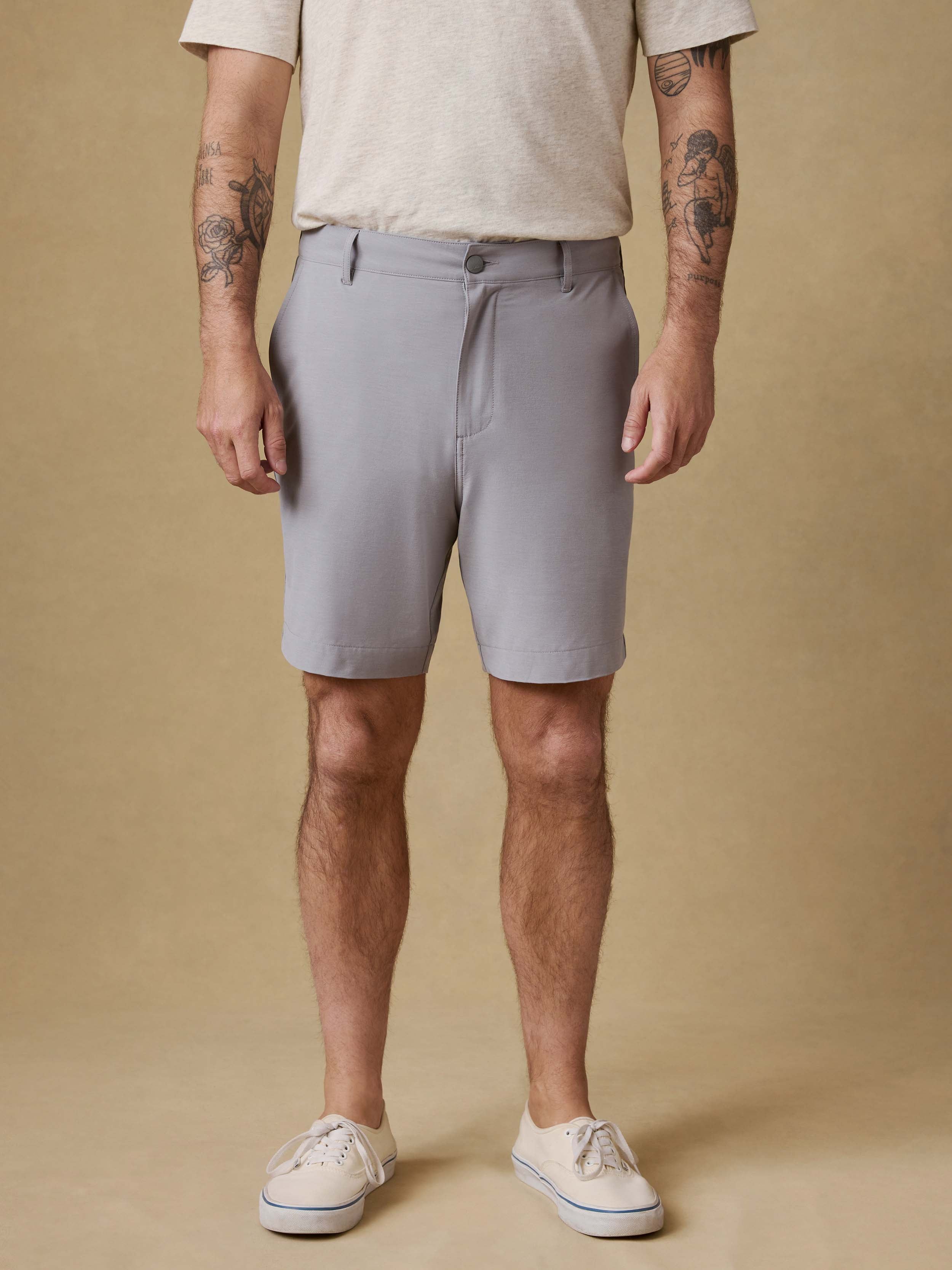 All Day™ Short (7") - Ice Grey | Faherty Brand