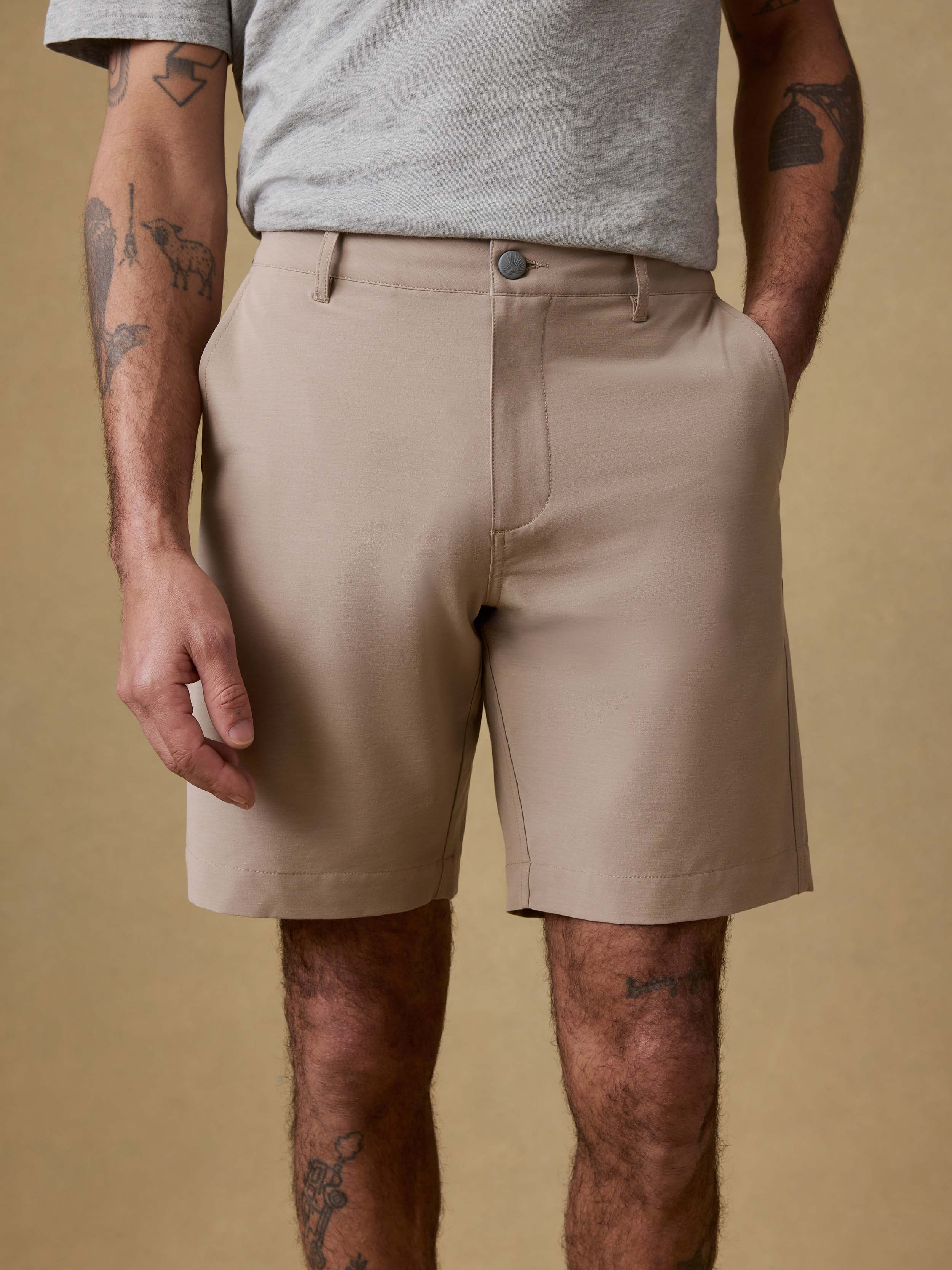 All Day™ Short (9") - Khaki | Faherty Brand