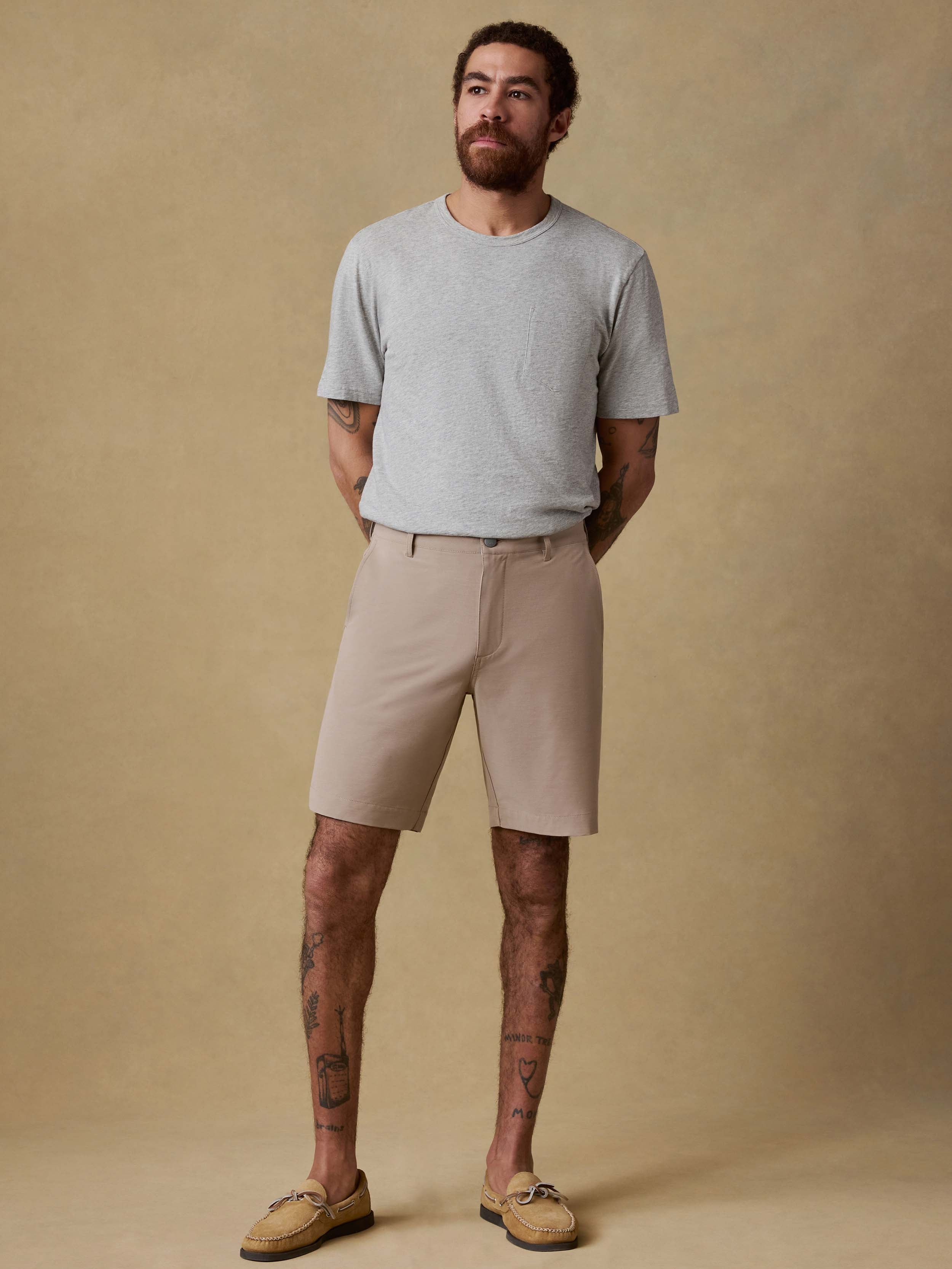 All Day™ Short (9") - Khaki | Faherty Brand