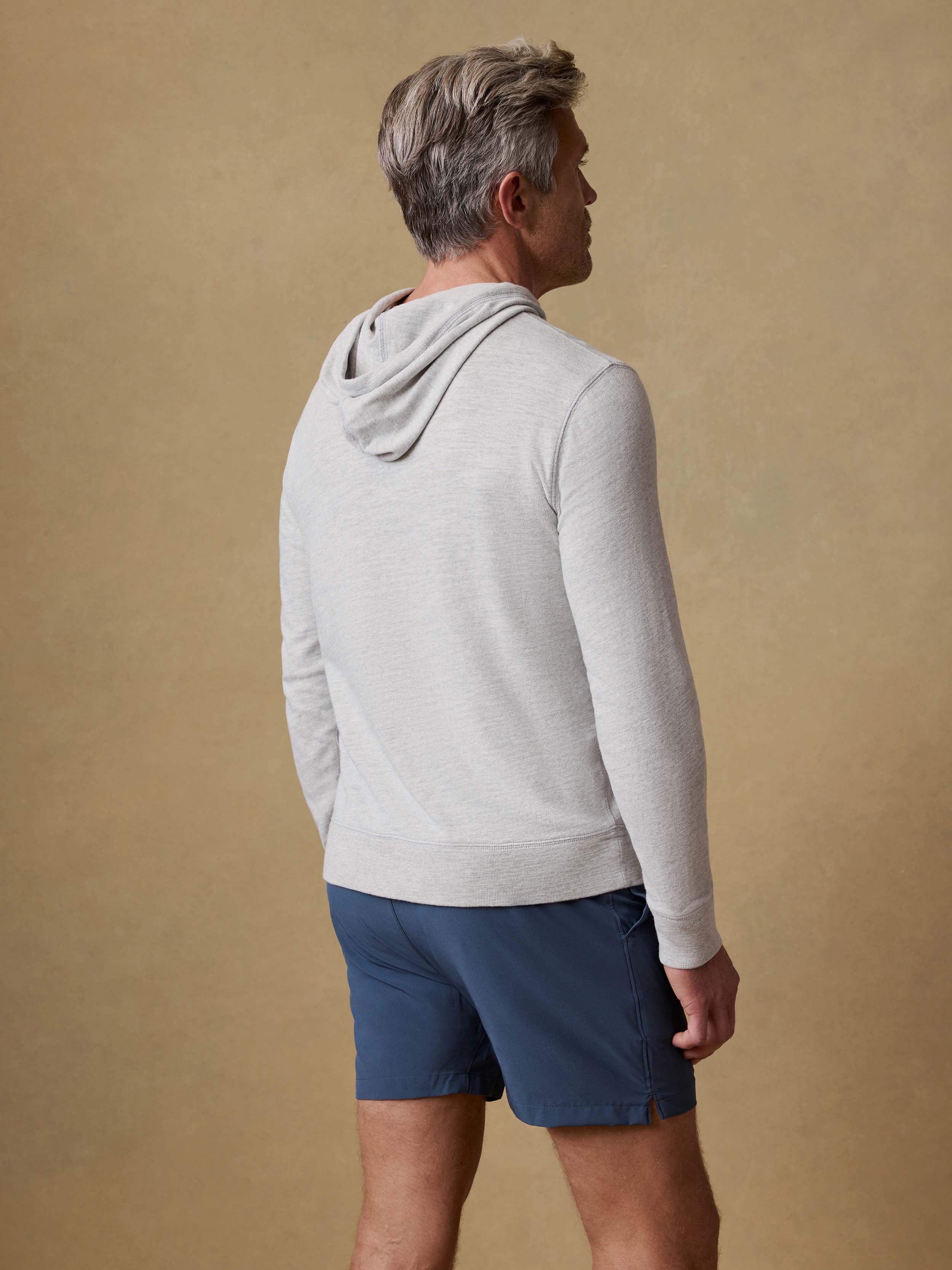 Sunwashed Organic Hoodie - Light Grey Heather | Faherty Brand