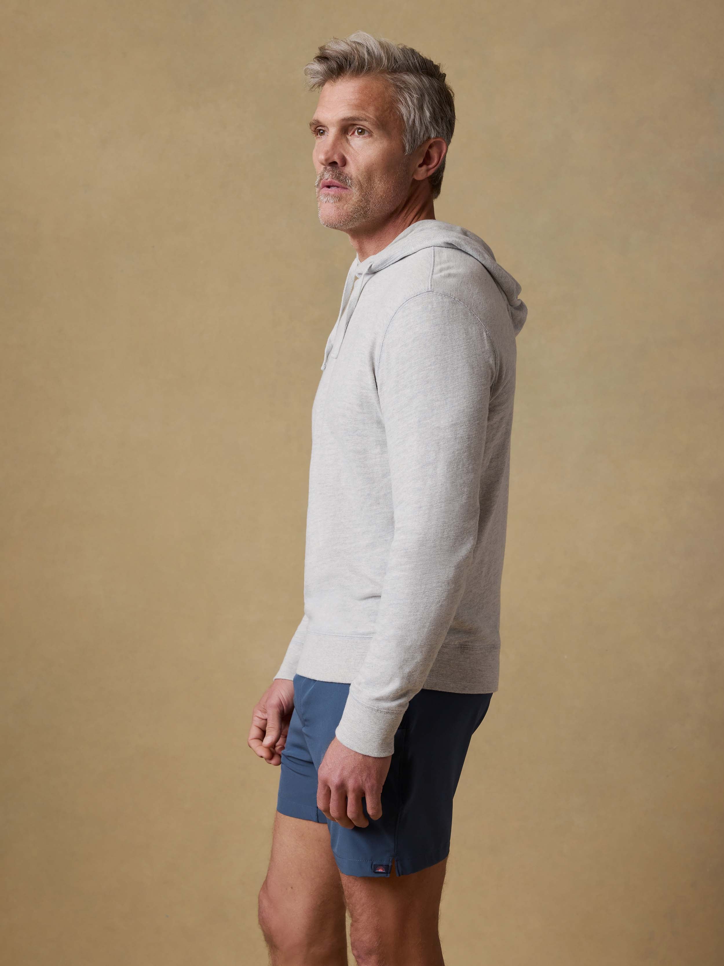 Sunwashed Organic Hoodie - Light Grey Heather | Faherty Brand
