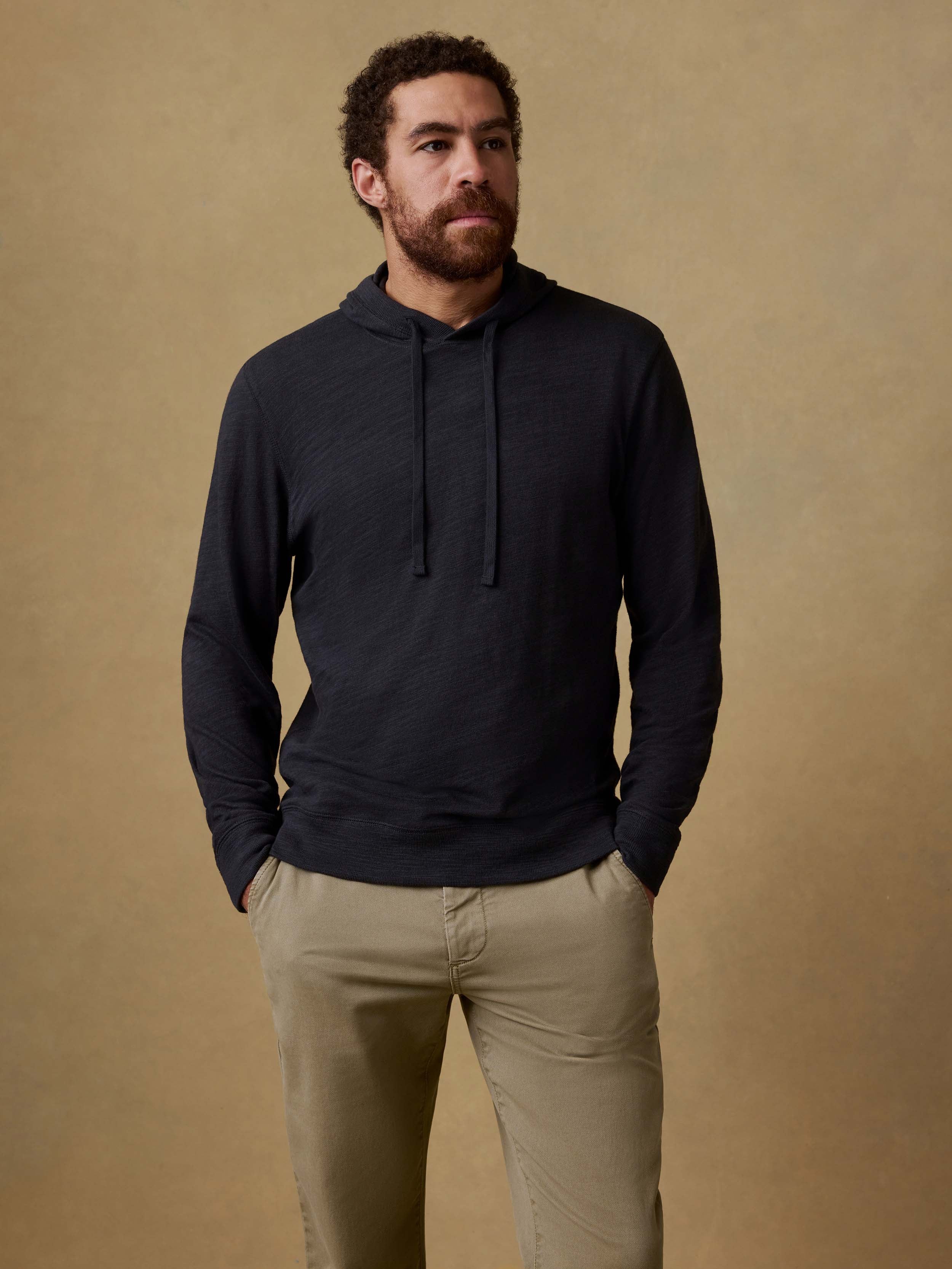 Sunwashed Organic Hoodie - Ridge Black | Faherty Brand