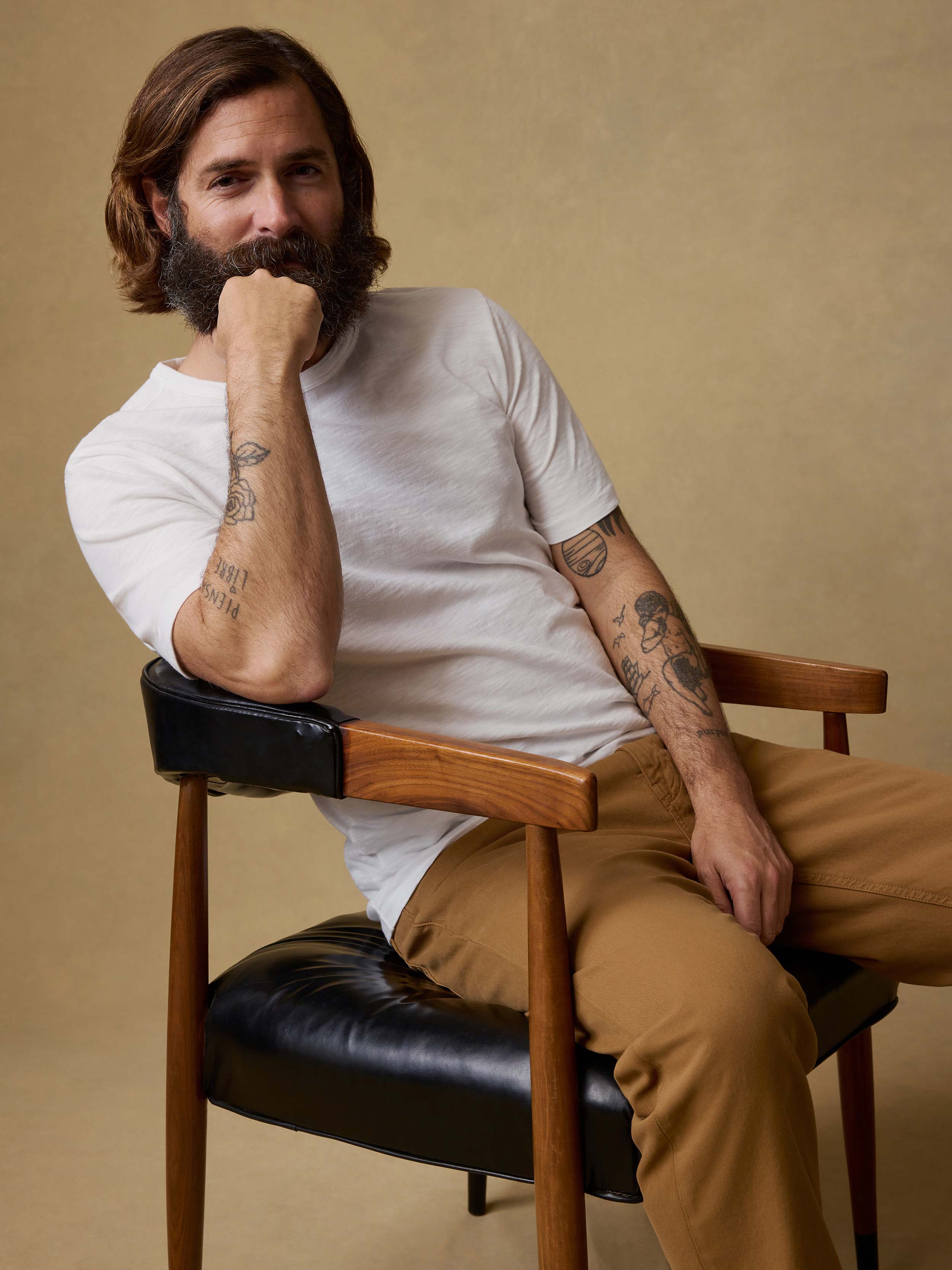 Sunwashed Regenerative Tee - White | Faherty Brand