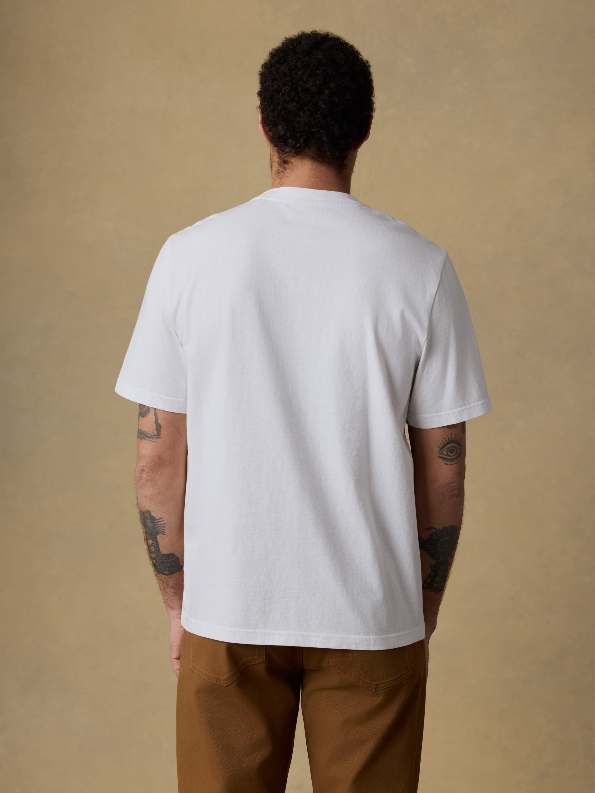 Short-Sleeve Recycled Cotton Tee - Ridge Black | Faherty Brand
