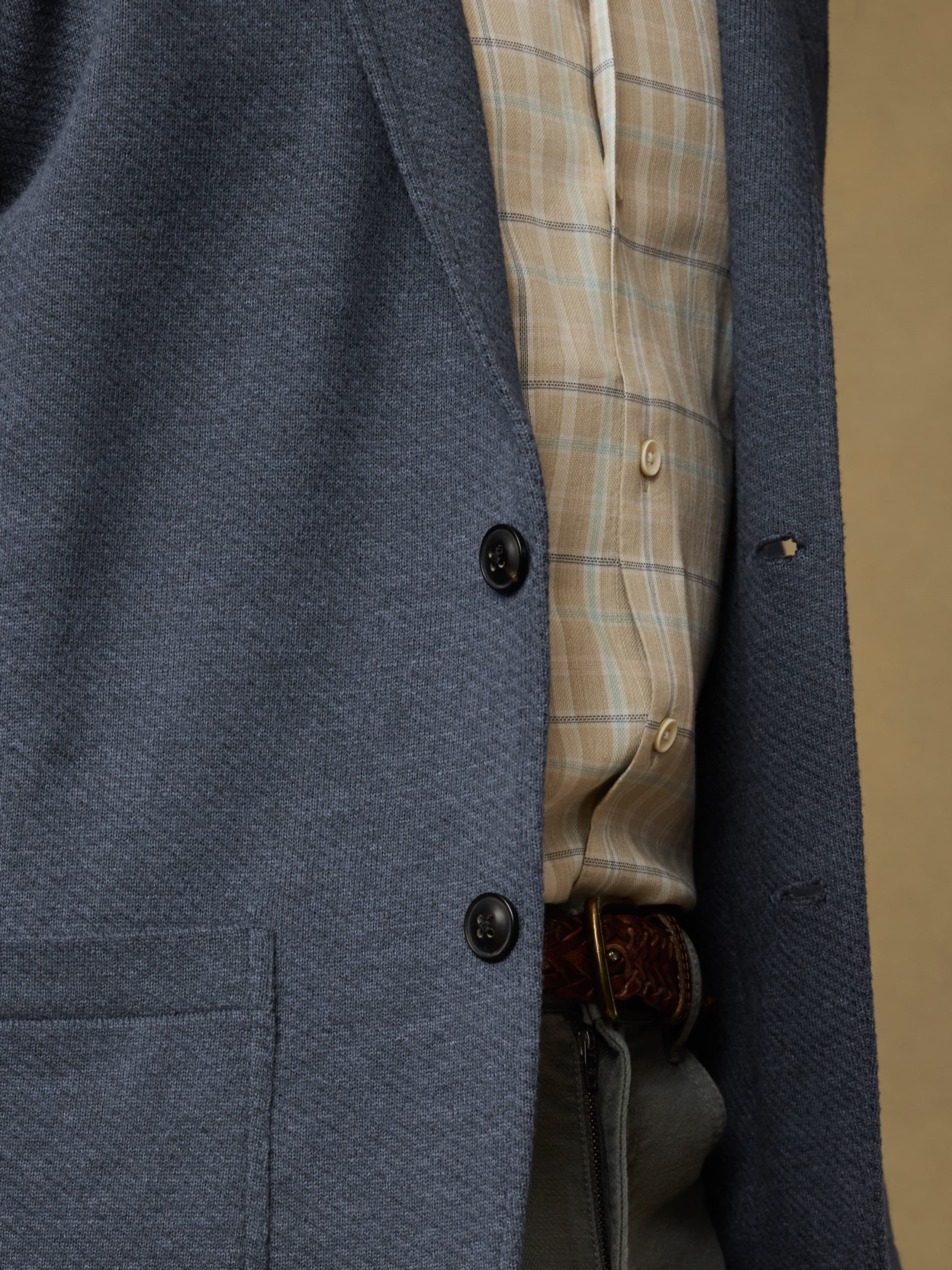 Inlet Knit Blazer - Deep Navy Melange | Faherty Brand