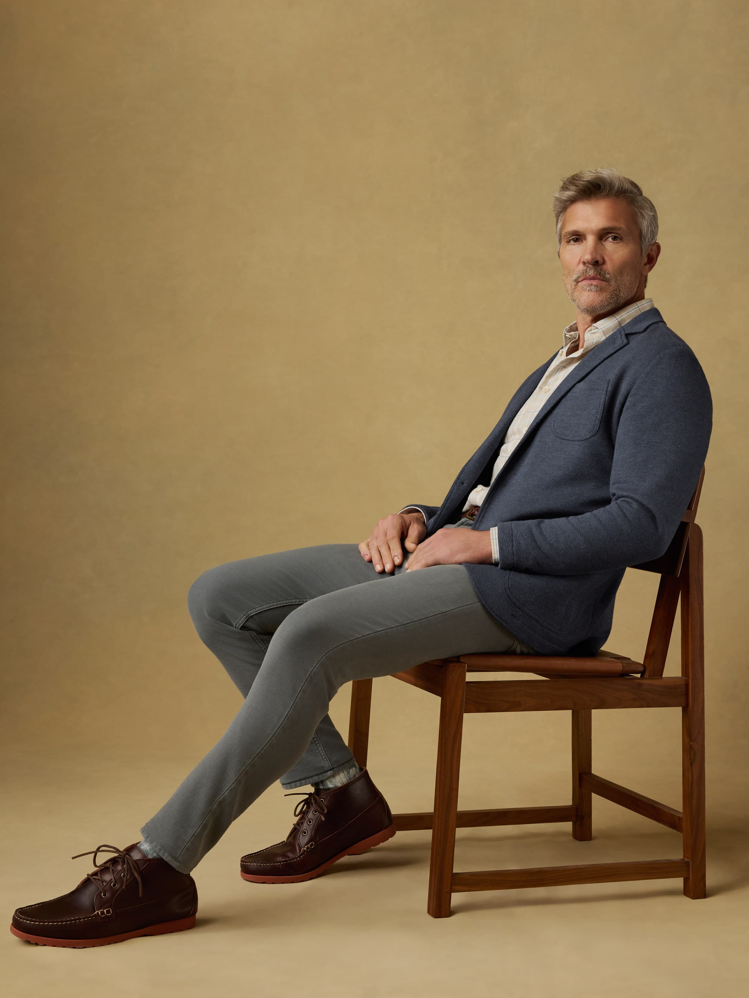 Inlet Knit Blazer - Deep Navy Melange | Faherty Brand