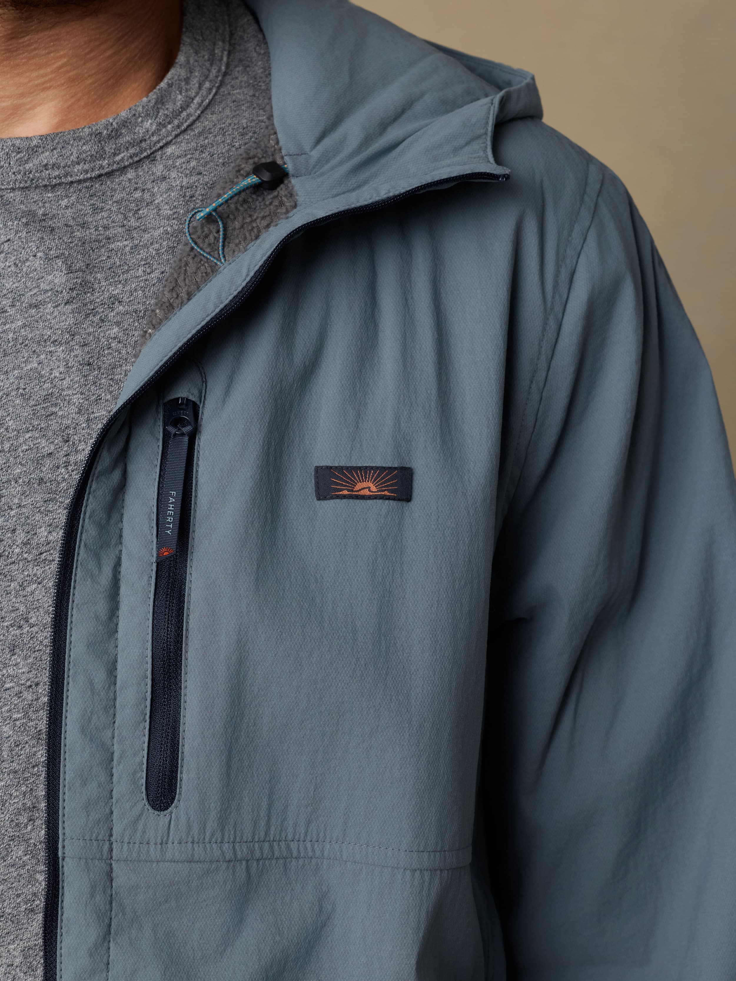 Shorelite Zephyr Jacket - Seaglass Blue | Faherty Brand