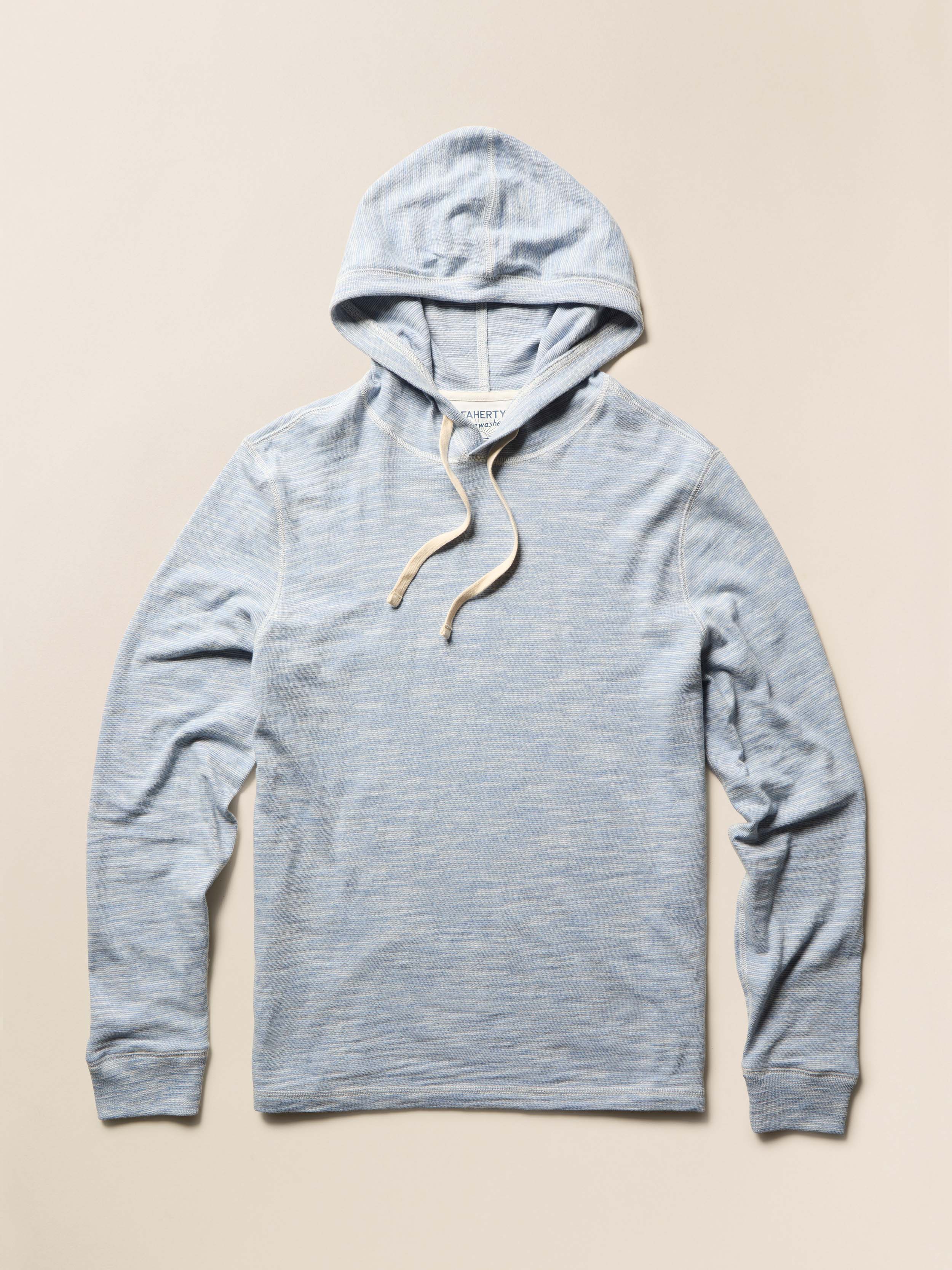 Sunwashed Organic Hoodie - Blue Ivory Feeder | Faherty Brand