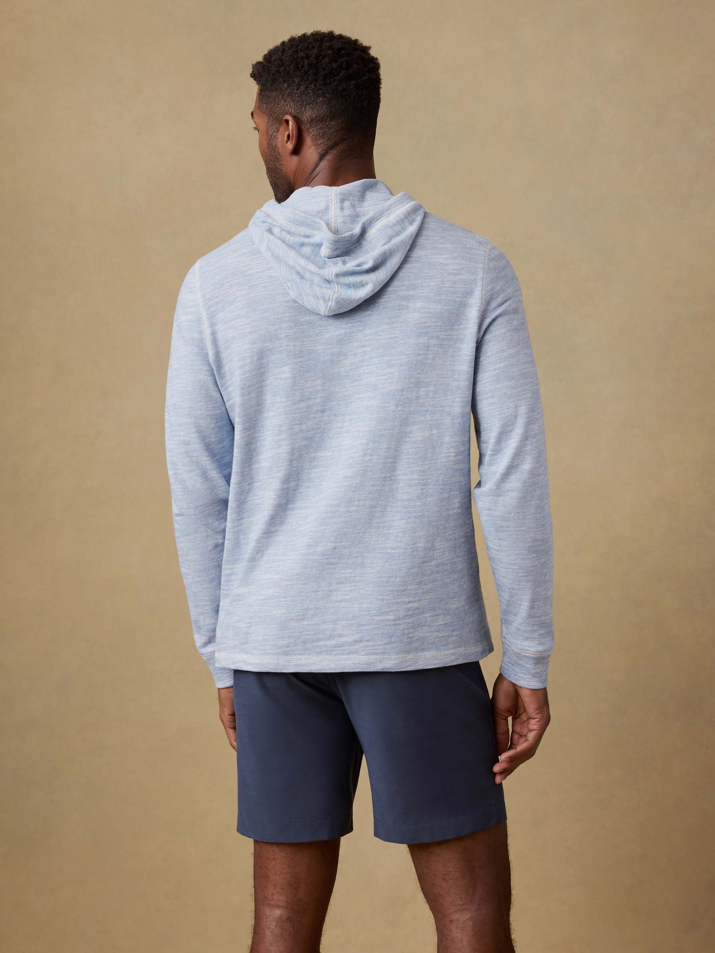 Sunwashed Organic Hoodie - Blue Ivory Feeder | Faherty Brand