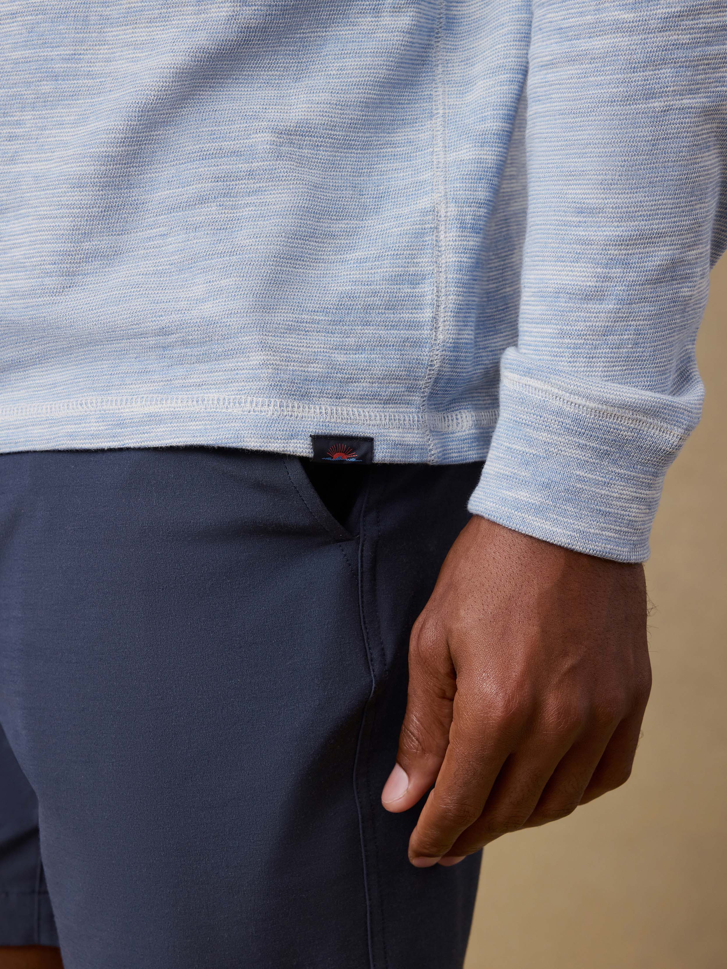 Sunwashed Organic Hoodie - Blue Ivory Feeder | Faherty Brand