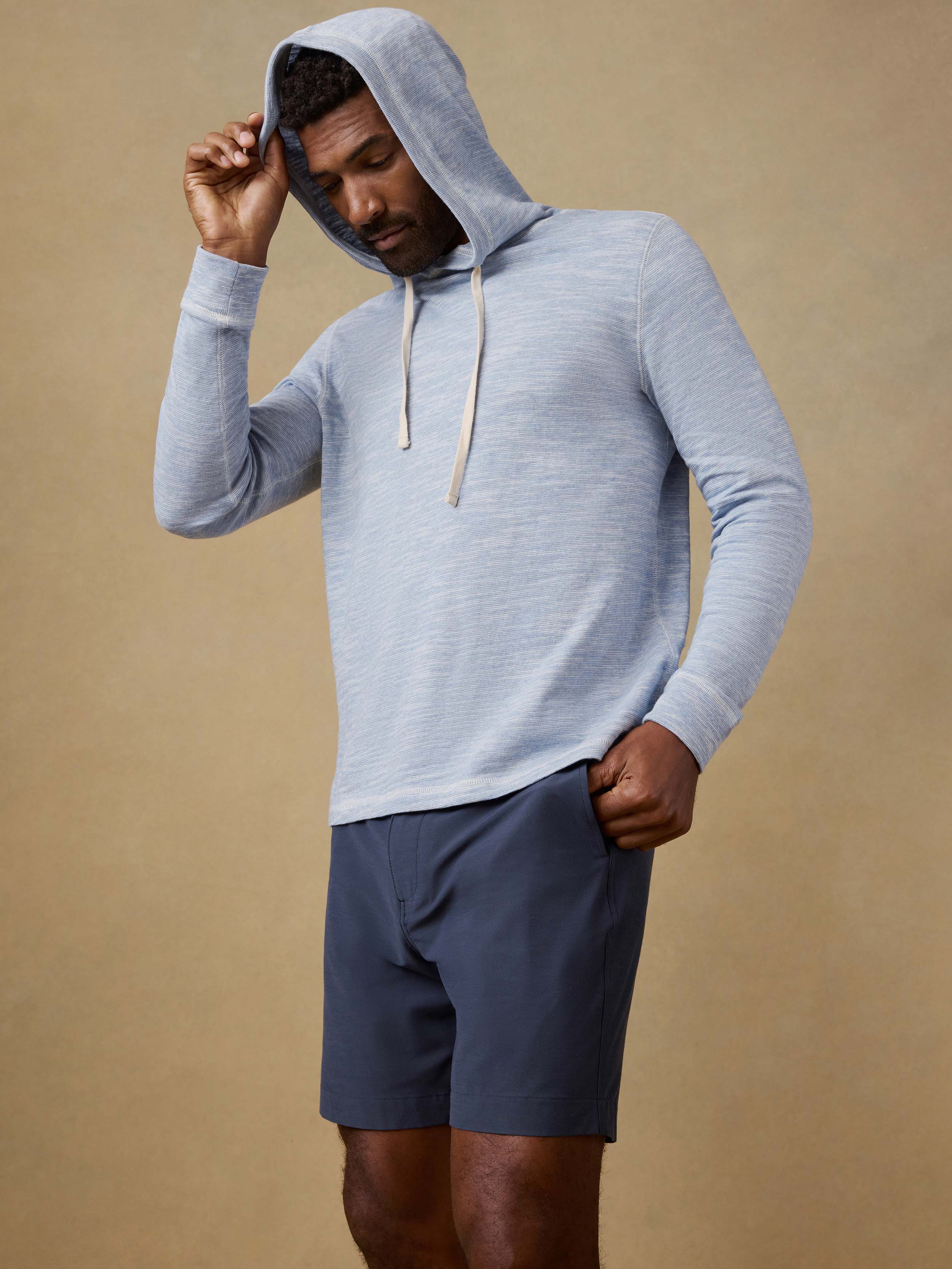 Sunwashed Organic Hoodie - Blue Ivory Feeder | Faherty Brand