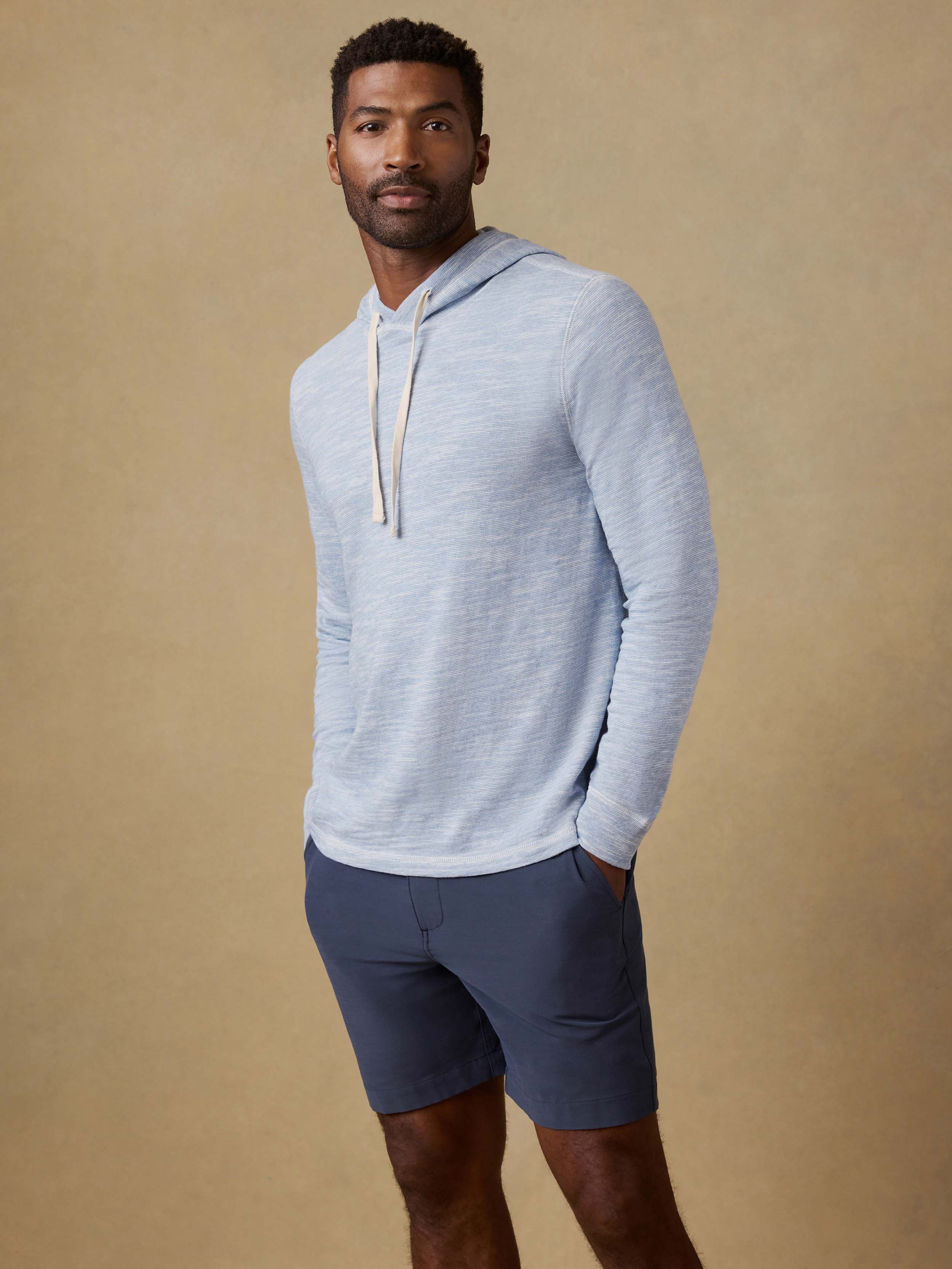Sunwashed Organic Hoodie - Blue Ivory Feeder | Faherty Brand