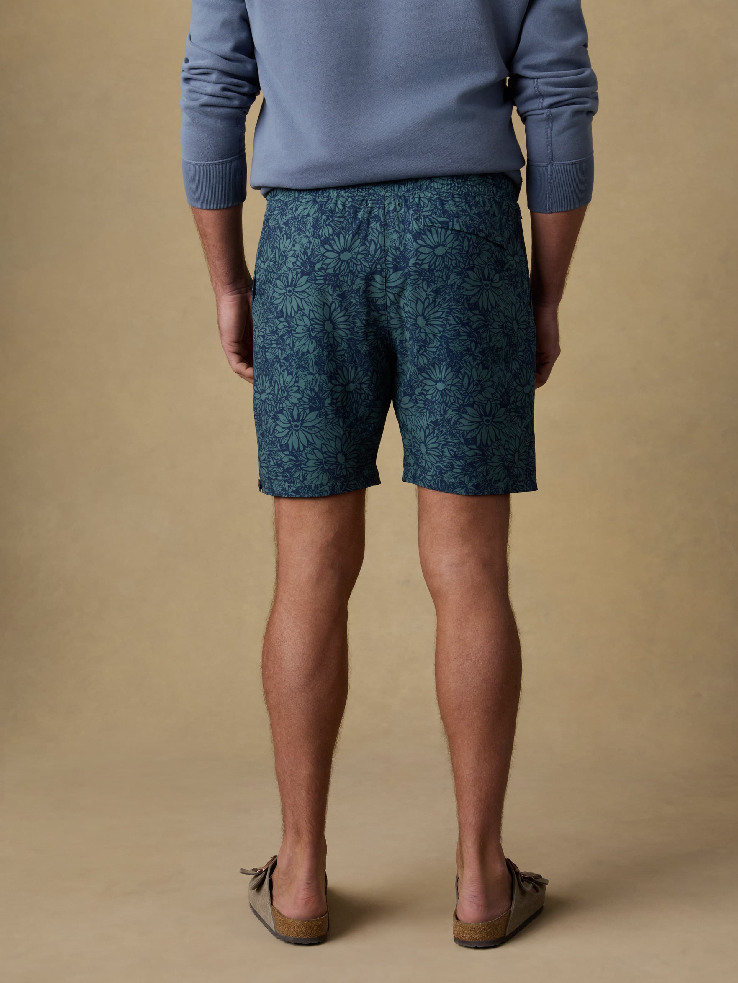 Shorelite Trunk (7") - Spruce Marsh Floral | Faherty Brand