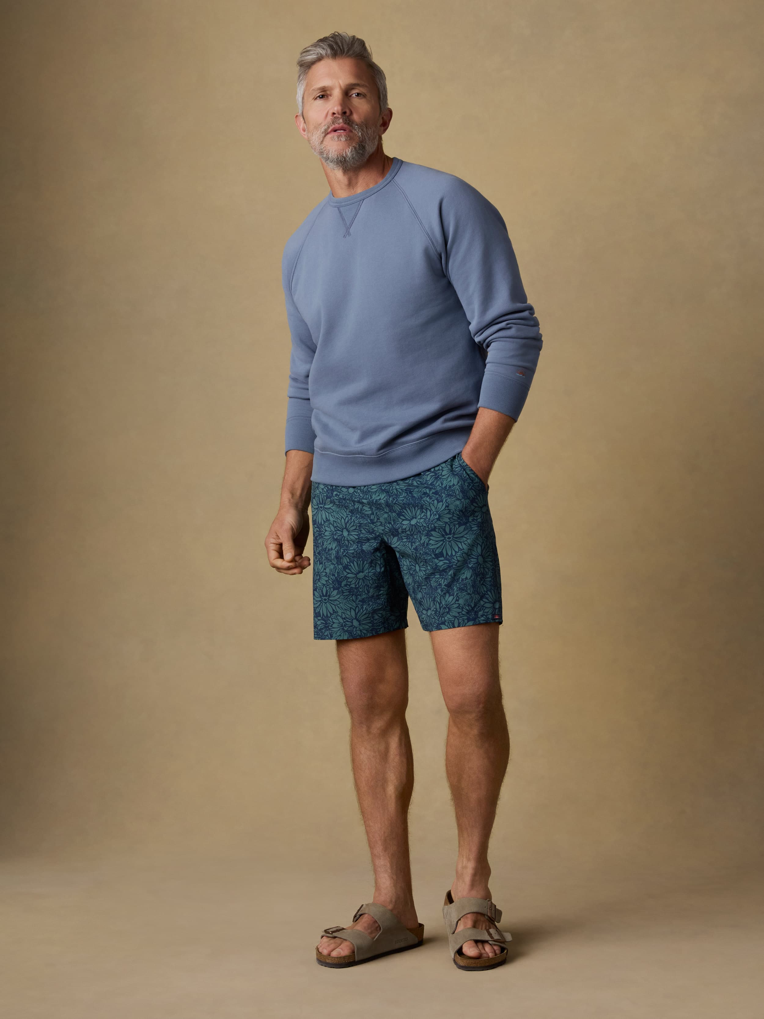 Shorelite Trunk (7") - Spruce Marsh Floral | Faherty Brand