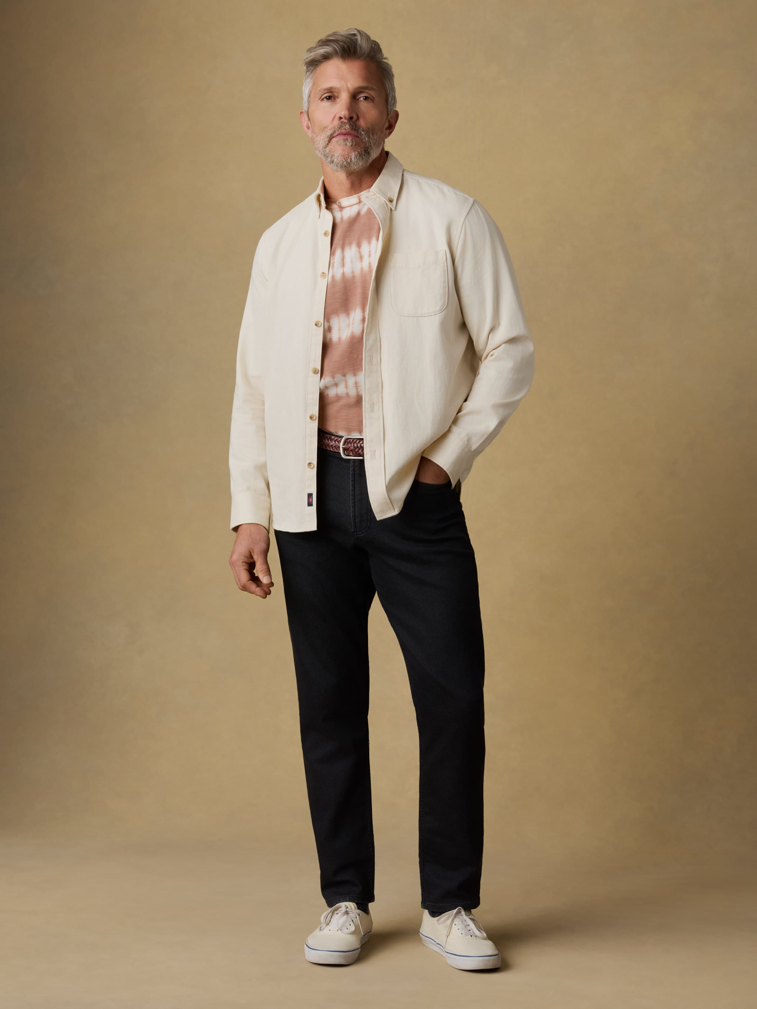 Organic Denim Button Down Shirt - Natural | Faherty Brand