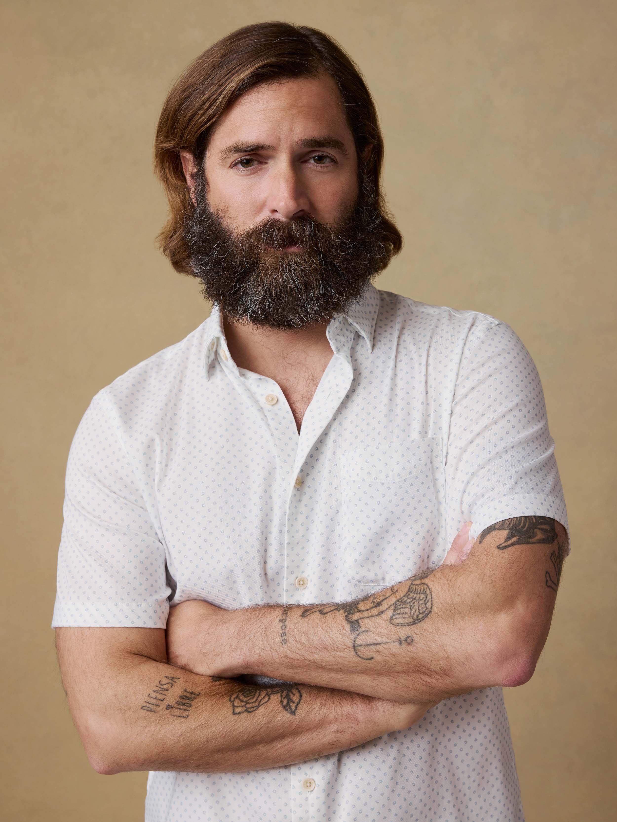 Short-Sleeve Movement™ Monterey Shirt - Mist Sunburst | Faherty Brand
