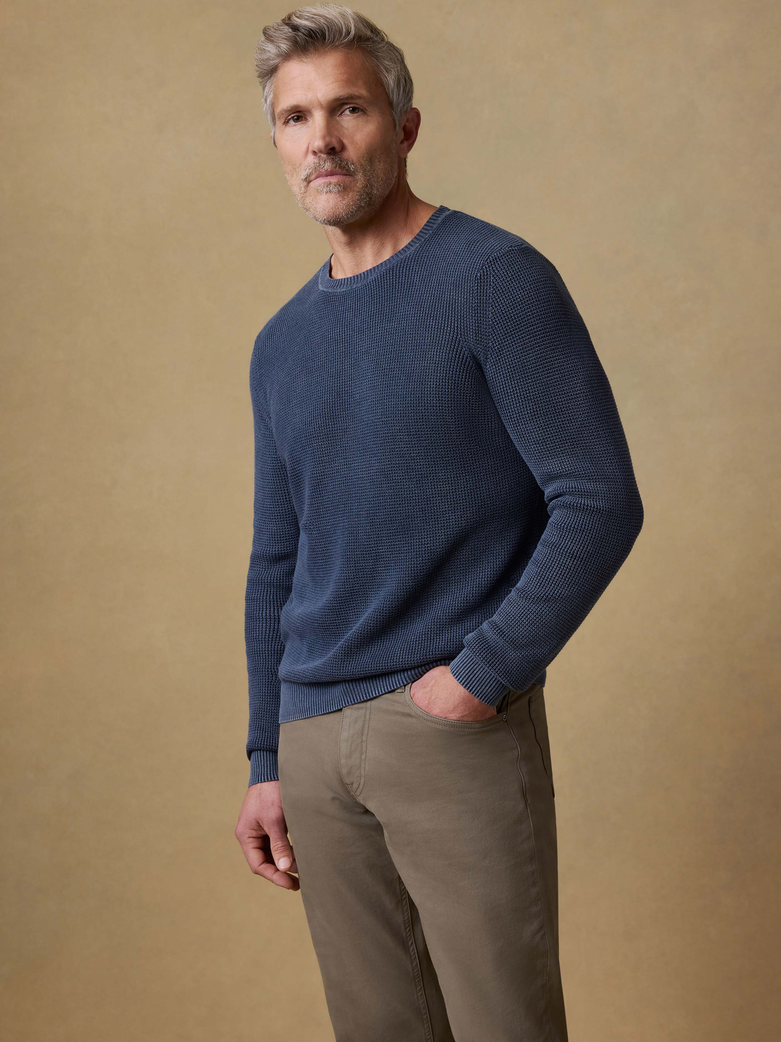 Sunwashed Crewneck Sweater - Blue Nights | Faherty Brand