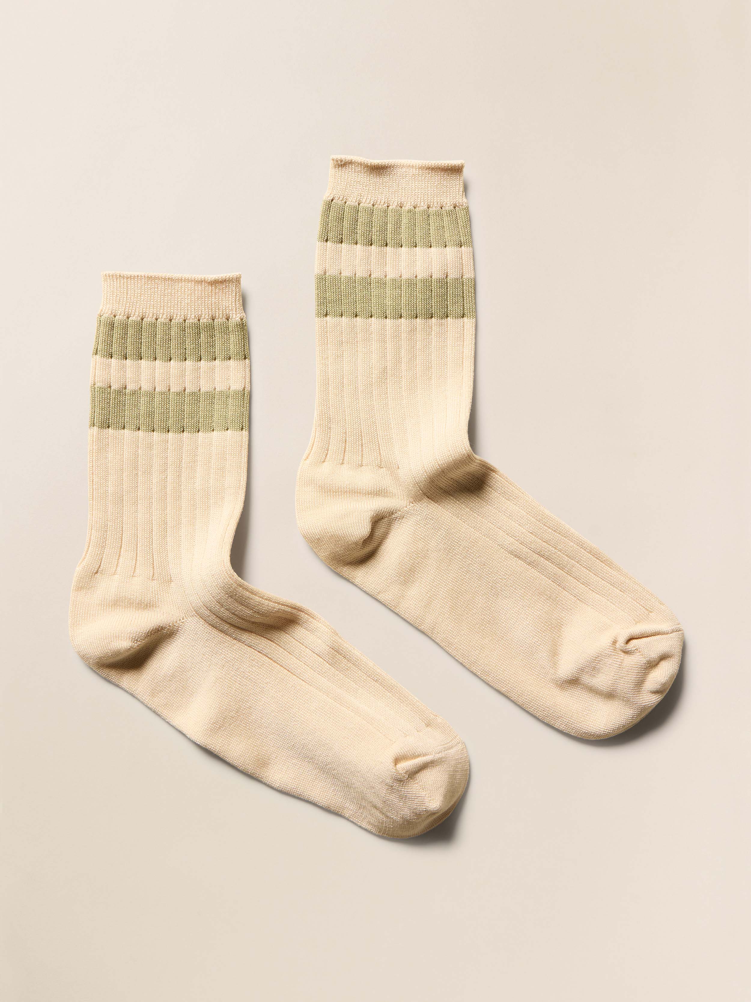 Le Bon Shoppe Her Varsity Socks - Guacamole | Faherty Brand