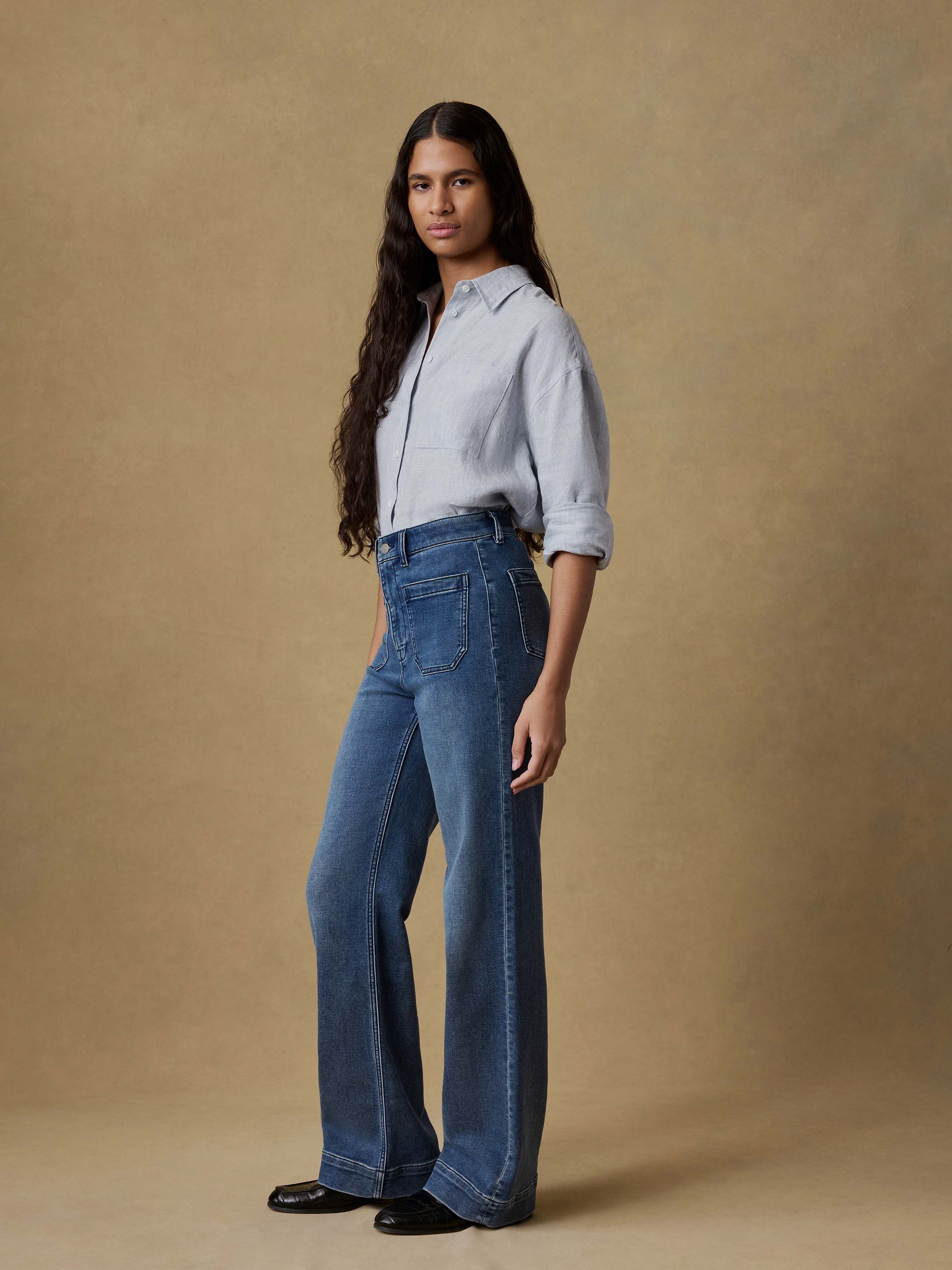 Stretch Terry Patch Pocket Pant - Riverton | Faherty Brand