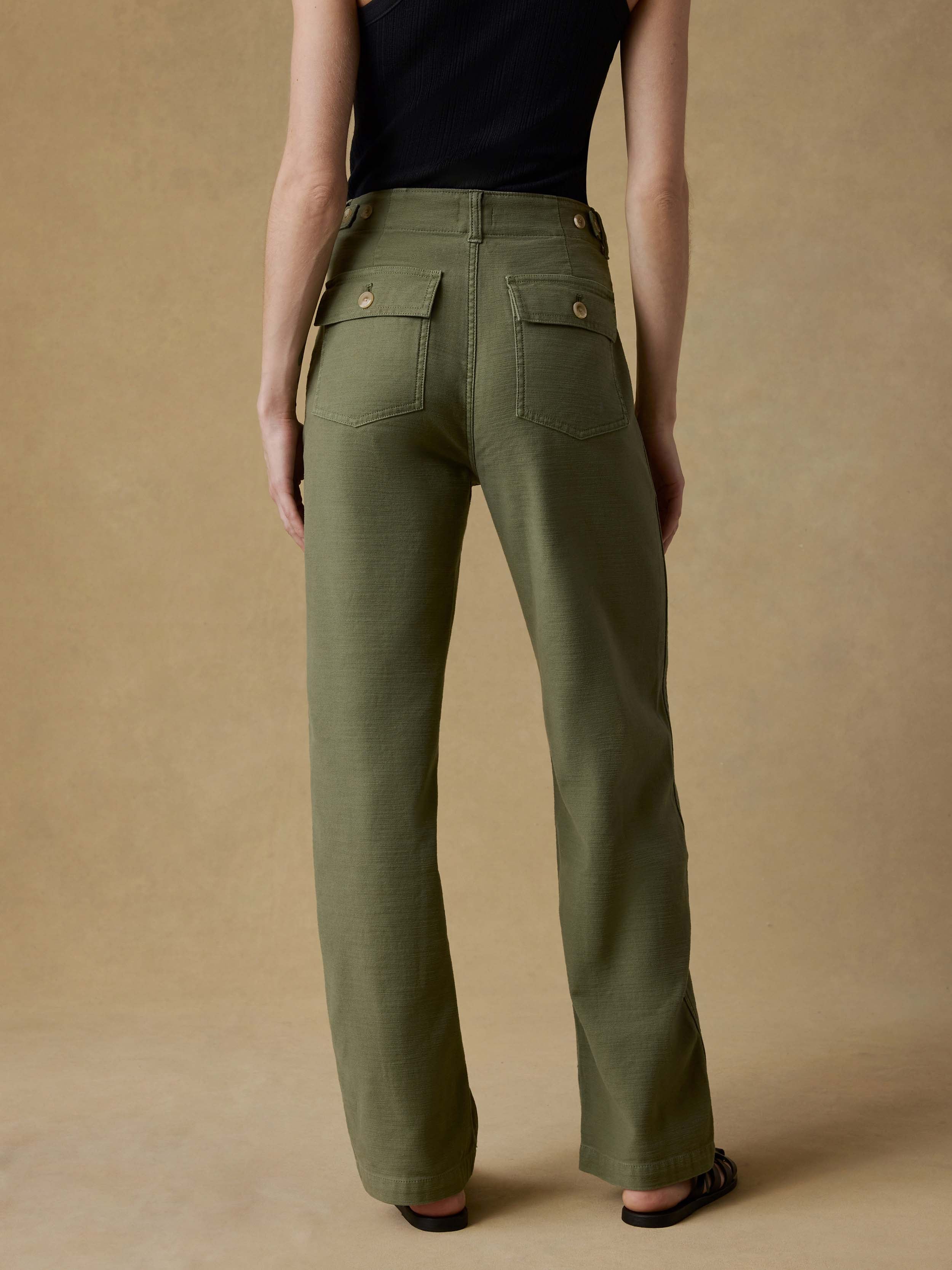 Soft Stretch Utility Pant - Moss | Faherty Brand