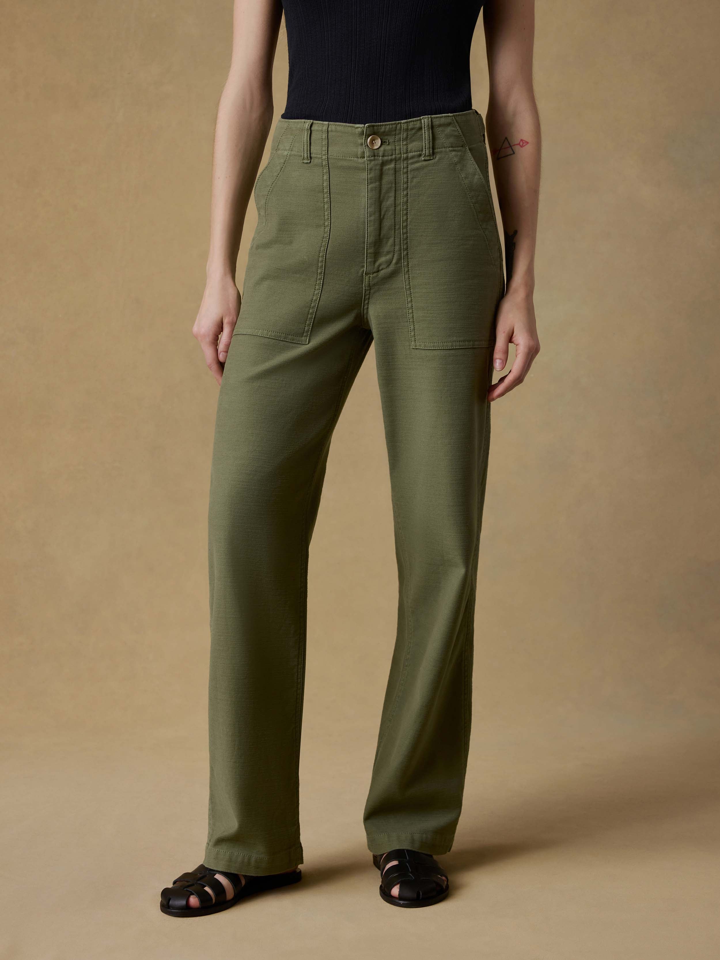 Soft Stretch Utility Pant - Moss | Faherty Brand