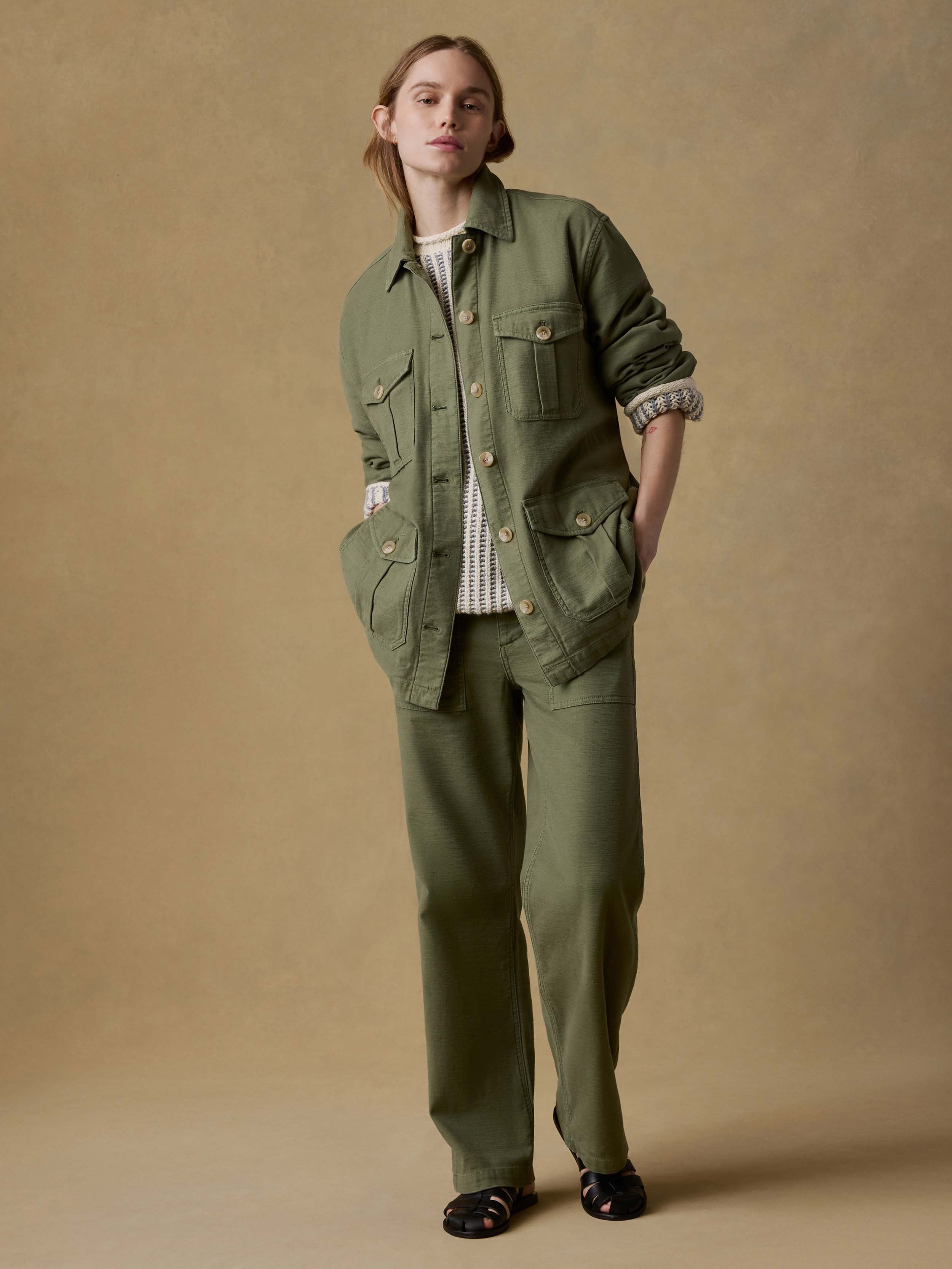 Soft Stretch Utility Pant - Moss | Faherty Brand