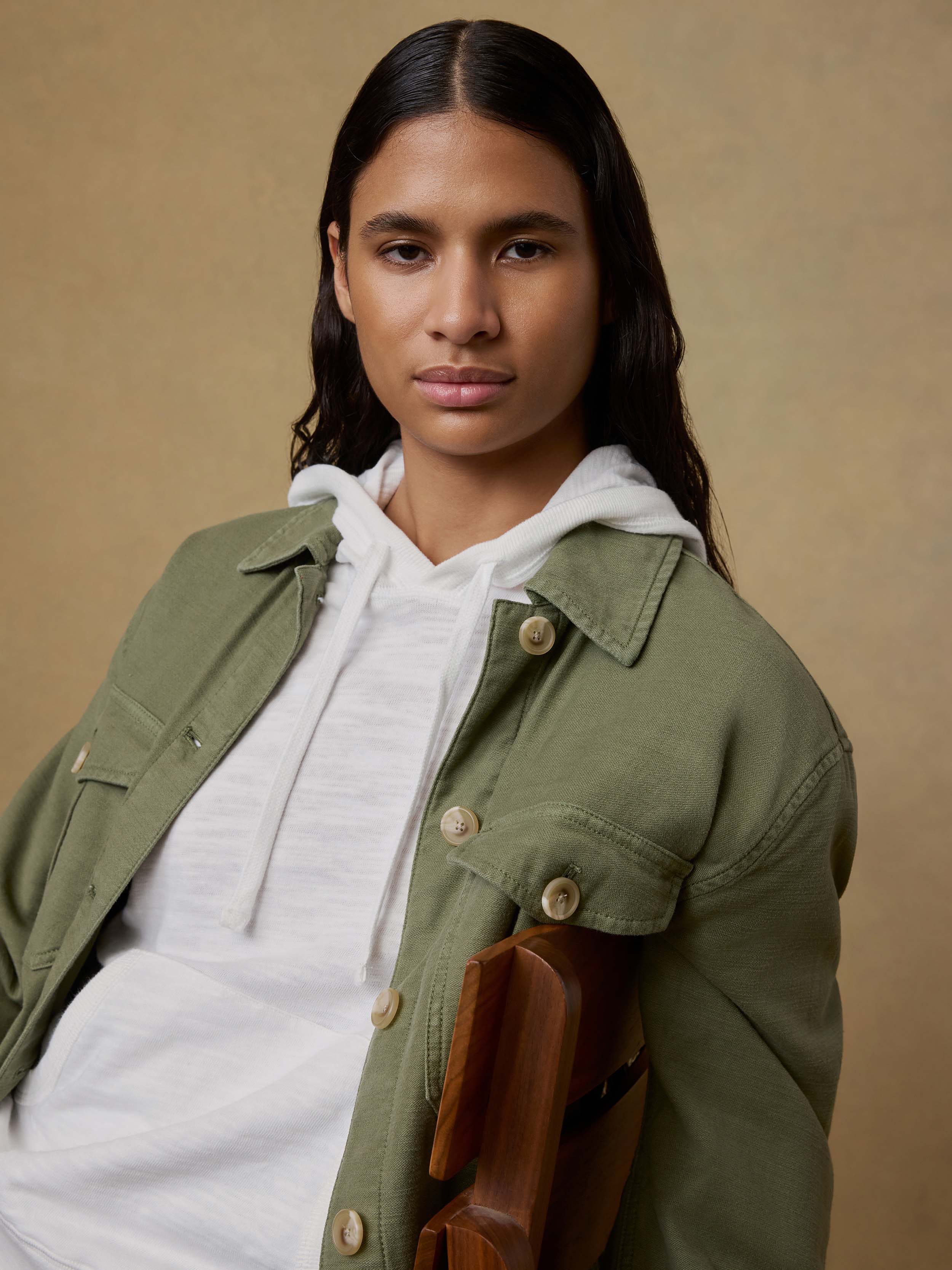 Sunwashed Organic Hoodie - White | Faherty Brand