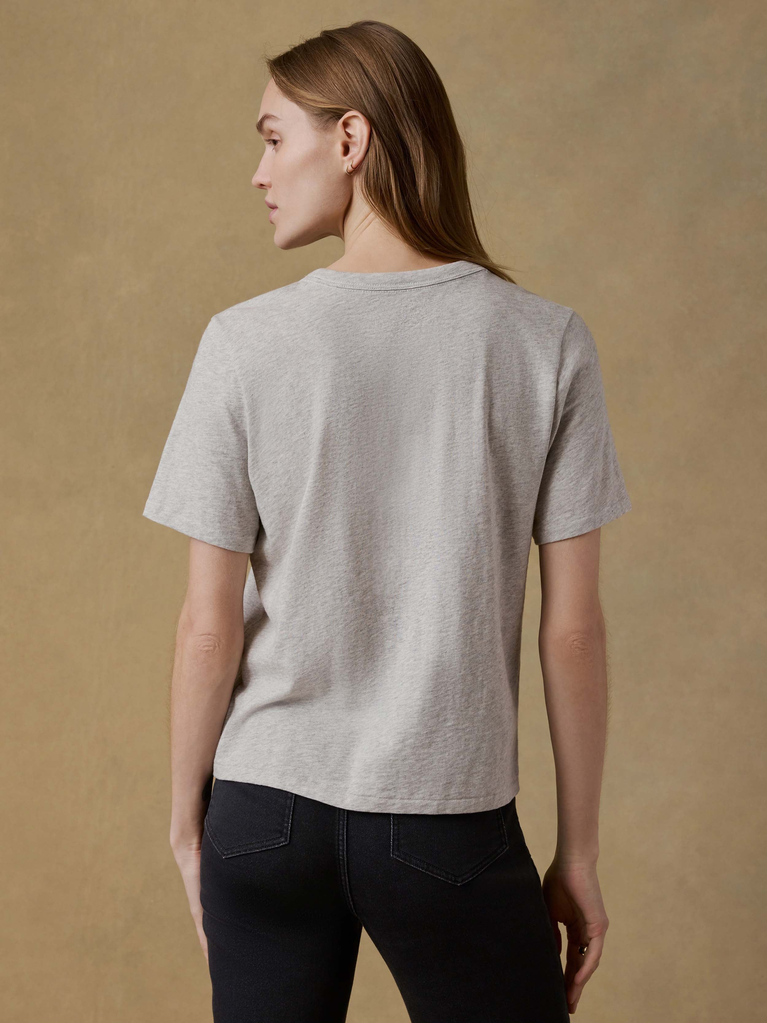 Sunwashed Regenerative Tee - Dune Grey Heather | Faherty Brand
