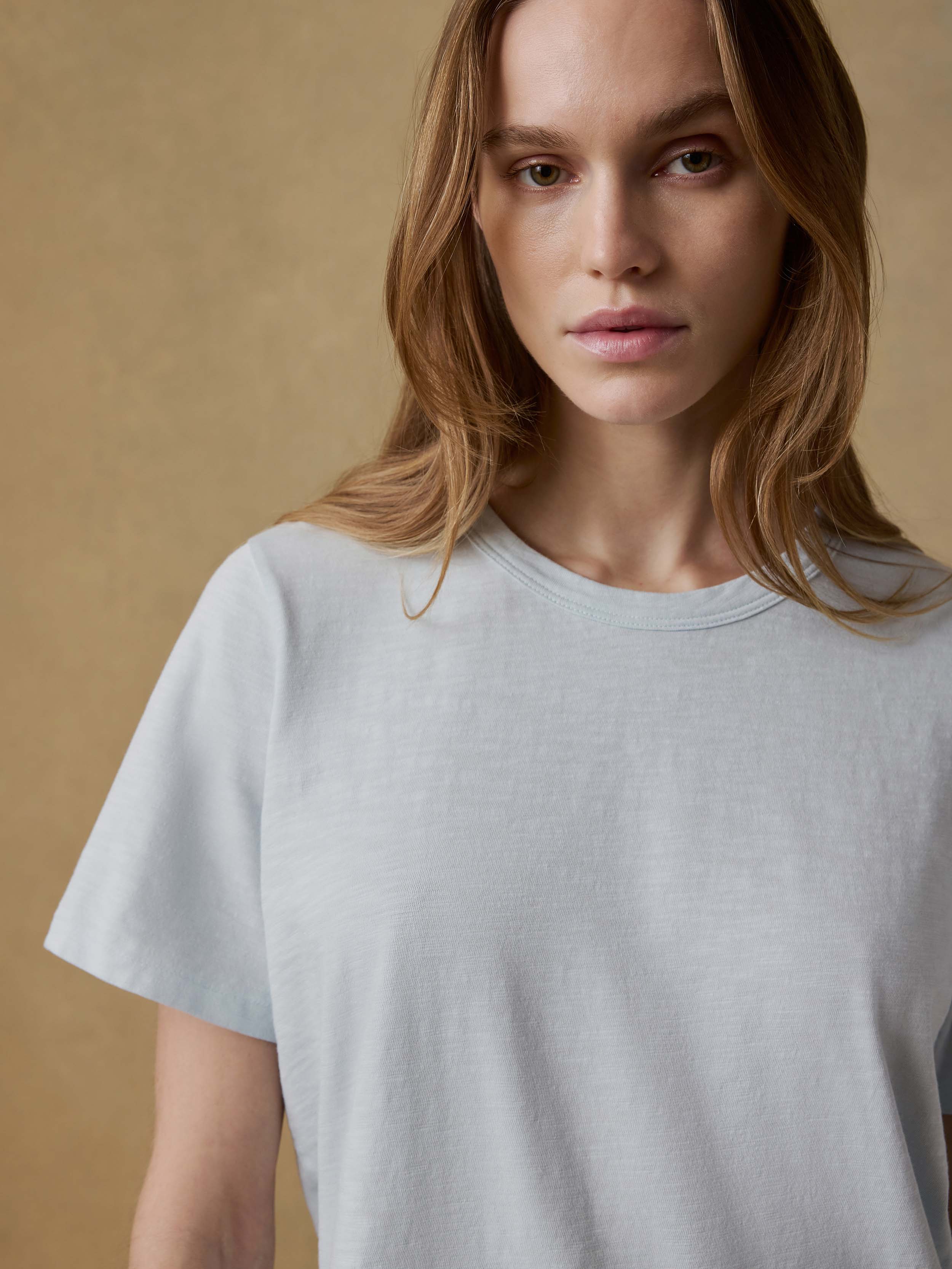 Sunwashed Regenerative Tee - Sky | Faherty Brand