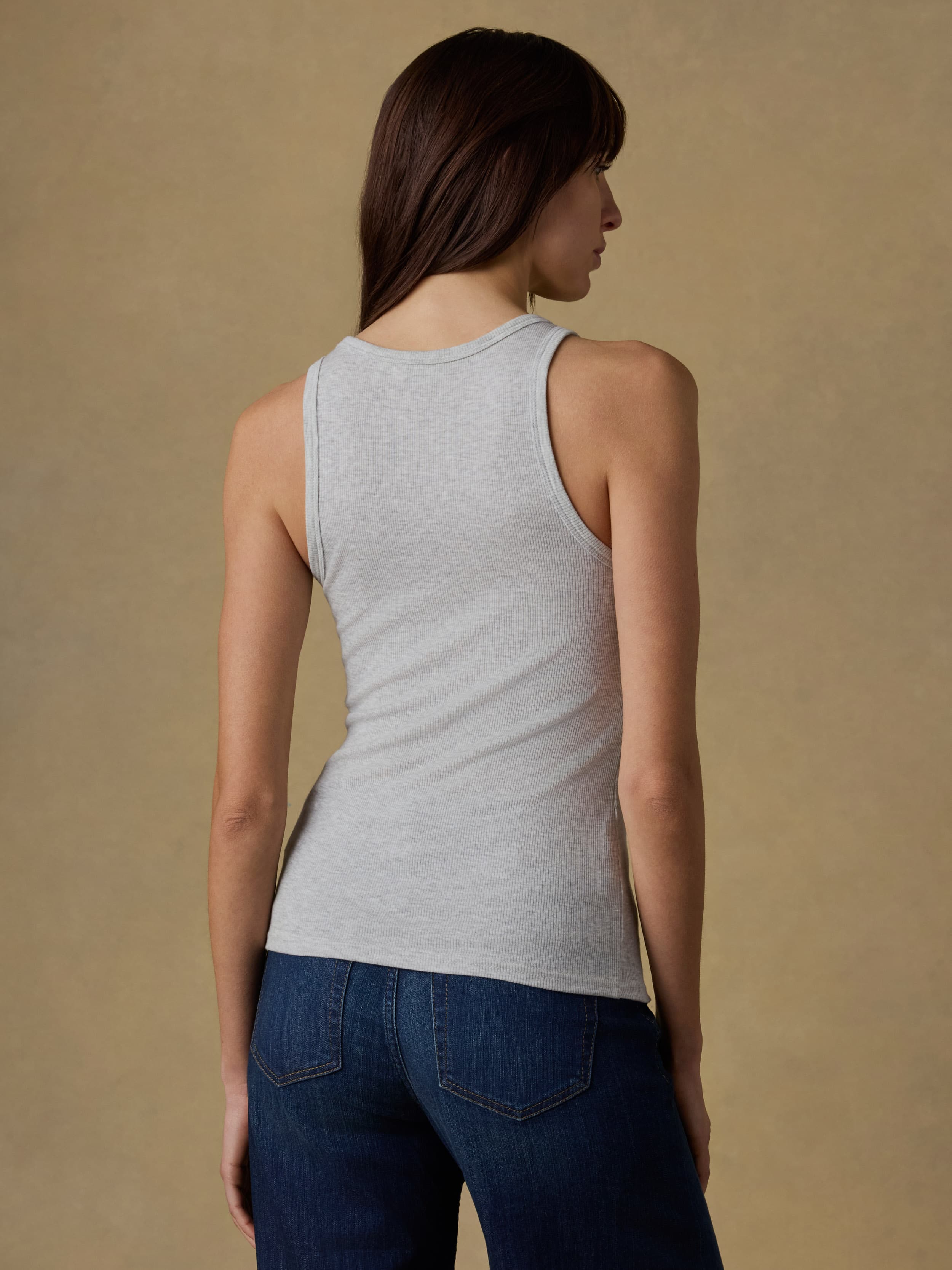 Featherweight Freestyle Tank - Light Grey Heather | Faherty Brand