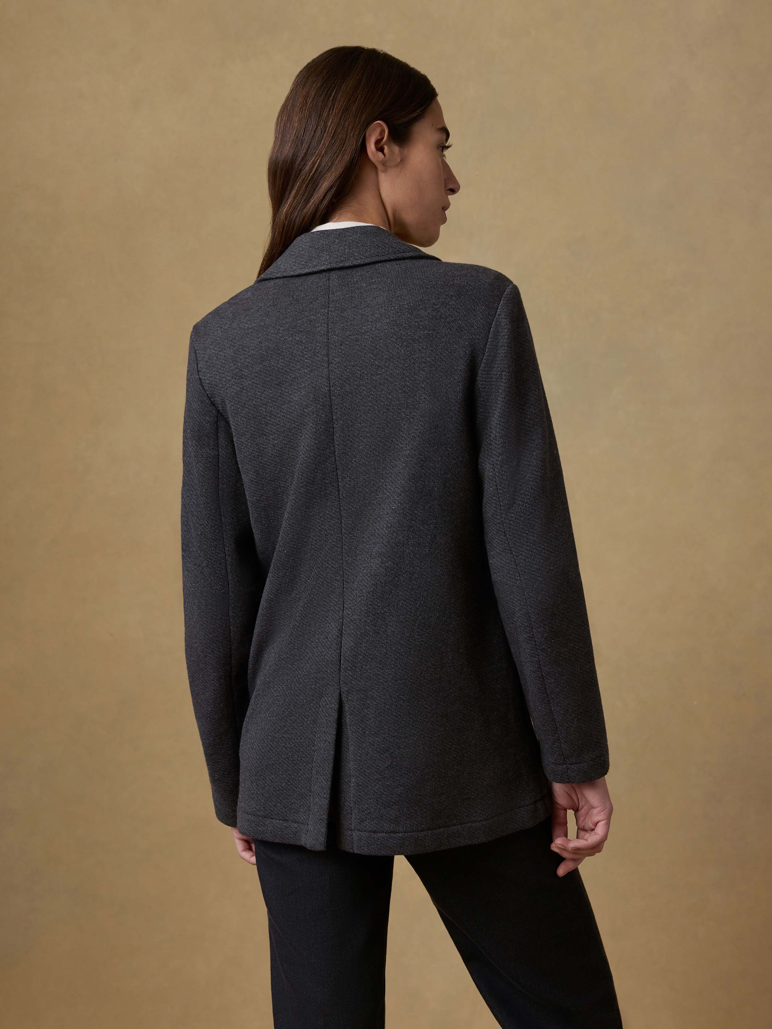 Inlet Knit Blazer - Black Sky Melange | Faherty Brand