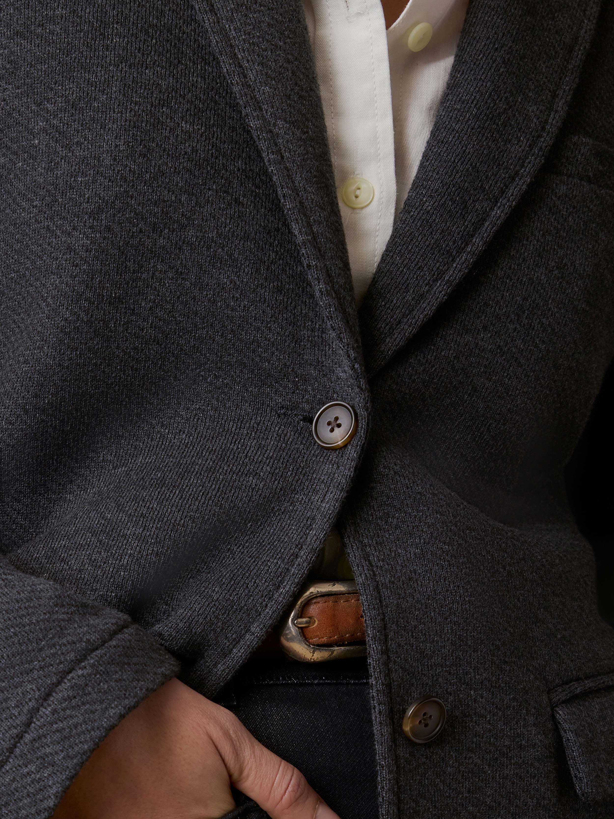 Inlet Knit Blazer - Black Sky Melange | Faherty Brand