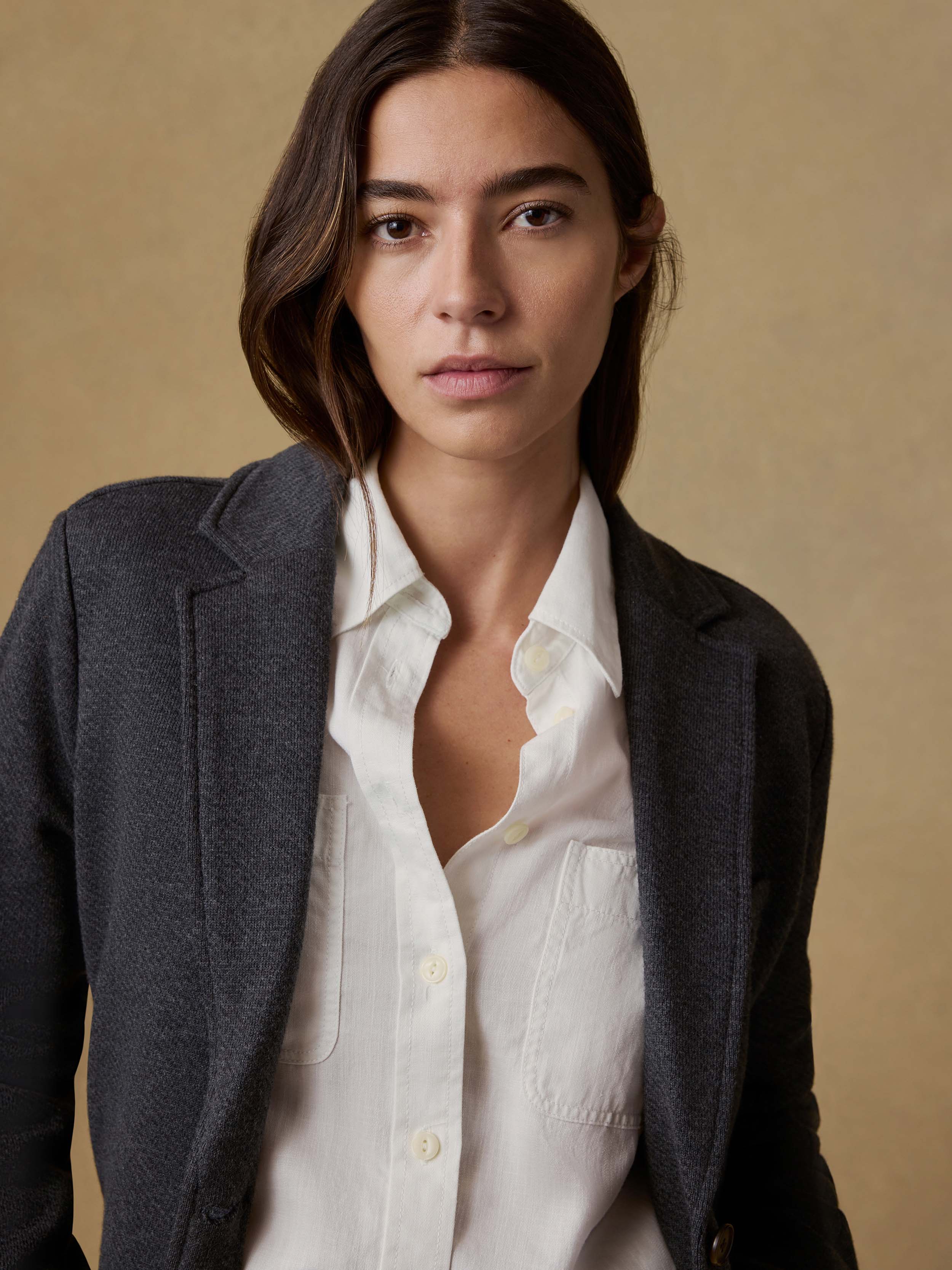 Inlet Knit Blazer - Black Sky Melange | Faherty Brand