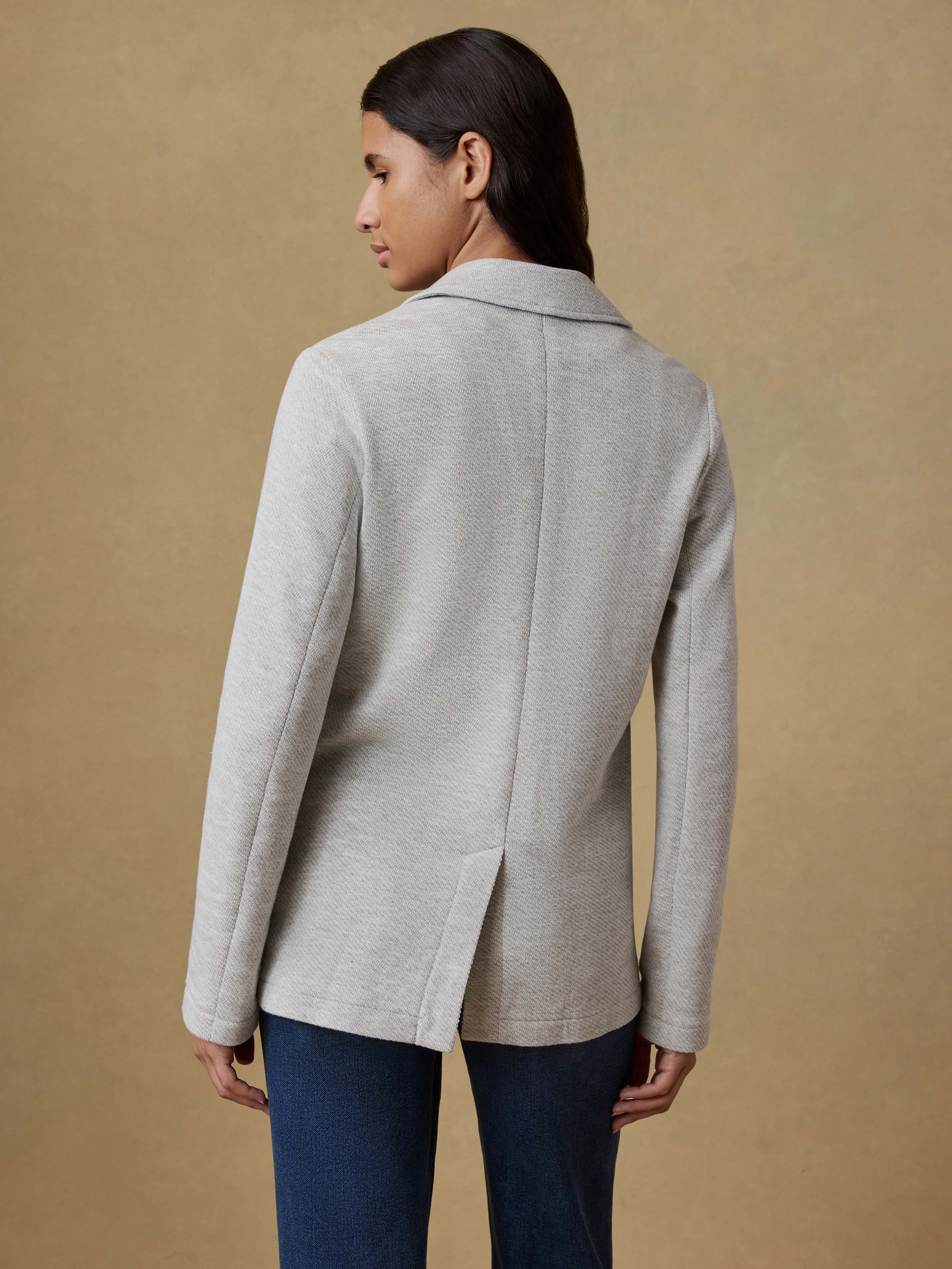 Inlet Knit Blazer - Heather Grey | Faherty Brand