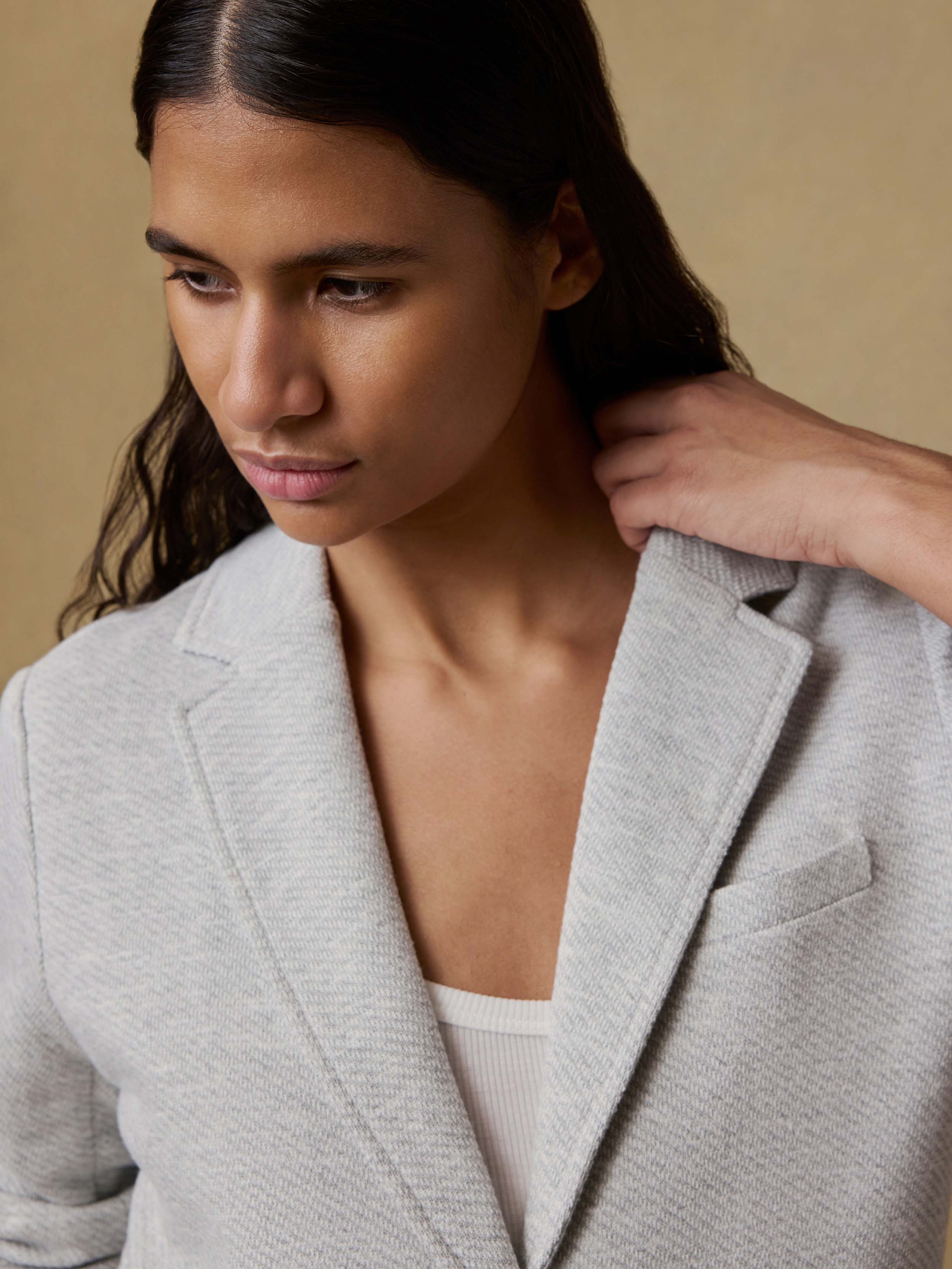 Inlet Knit Blazer - Heather Grey | Faherty Brand