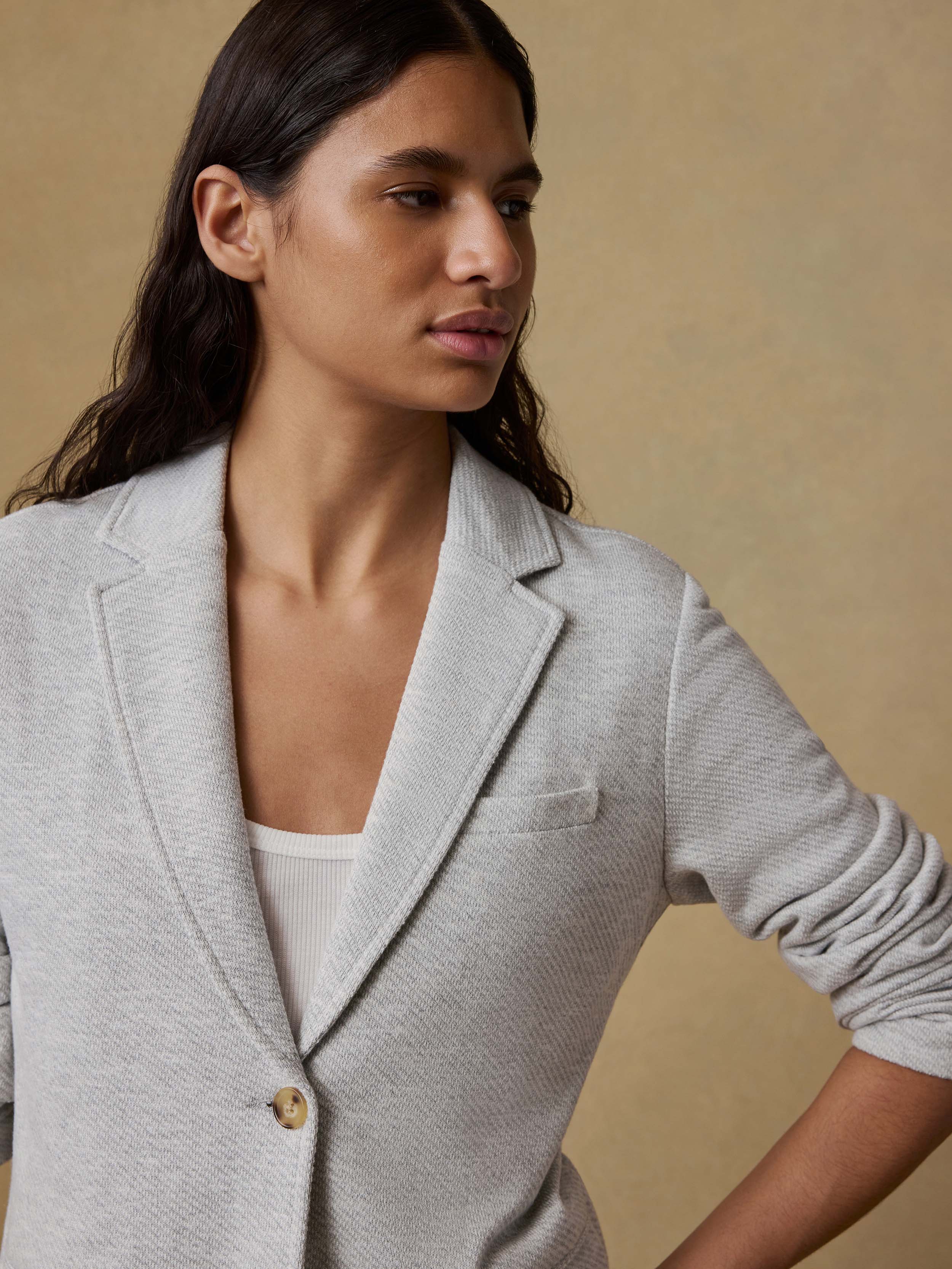 Inlet Knit Blazer - Heather Grey | Faherty Brand