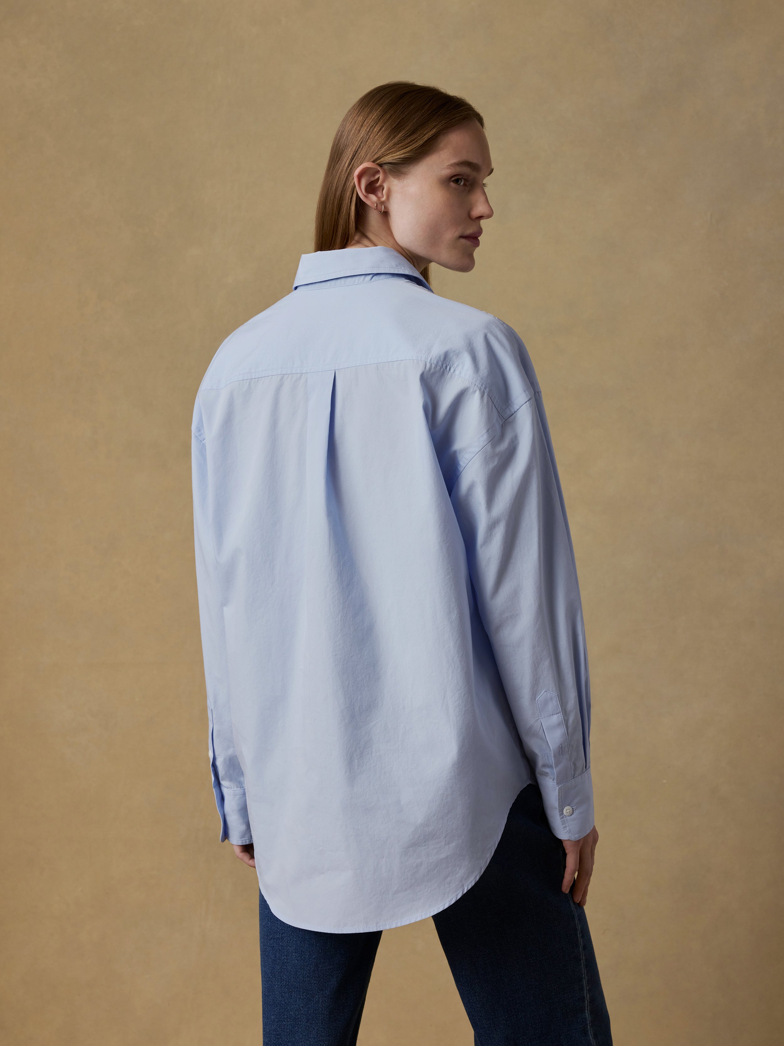 Coastal Poplin Relaxed Shirt - Blue Current | Faherty Brand