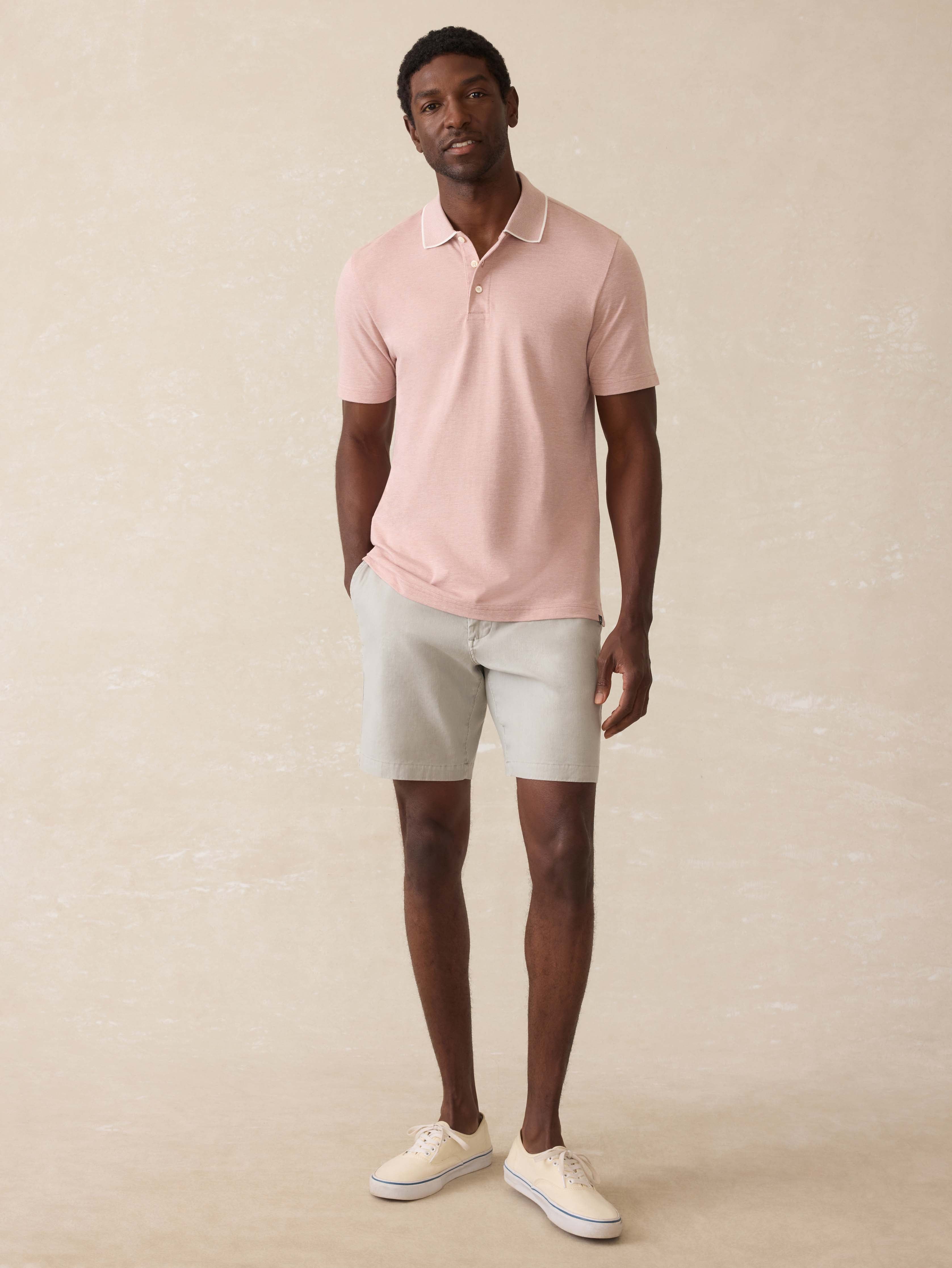 Short-Sleeve Movement™ Pique Polo - Sedona Melange | Faherty Brand