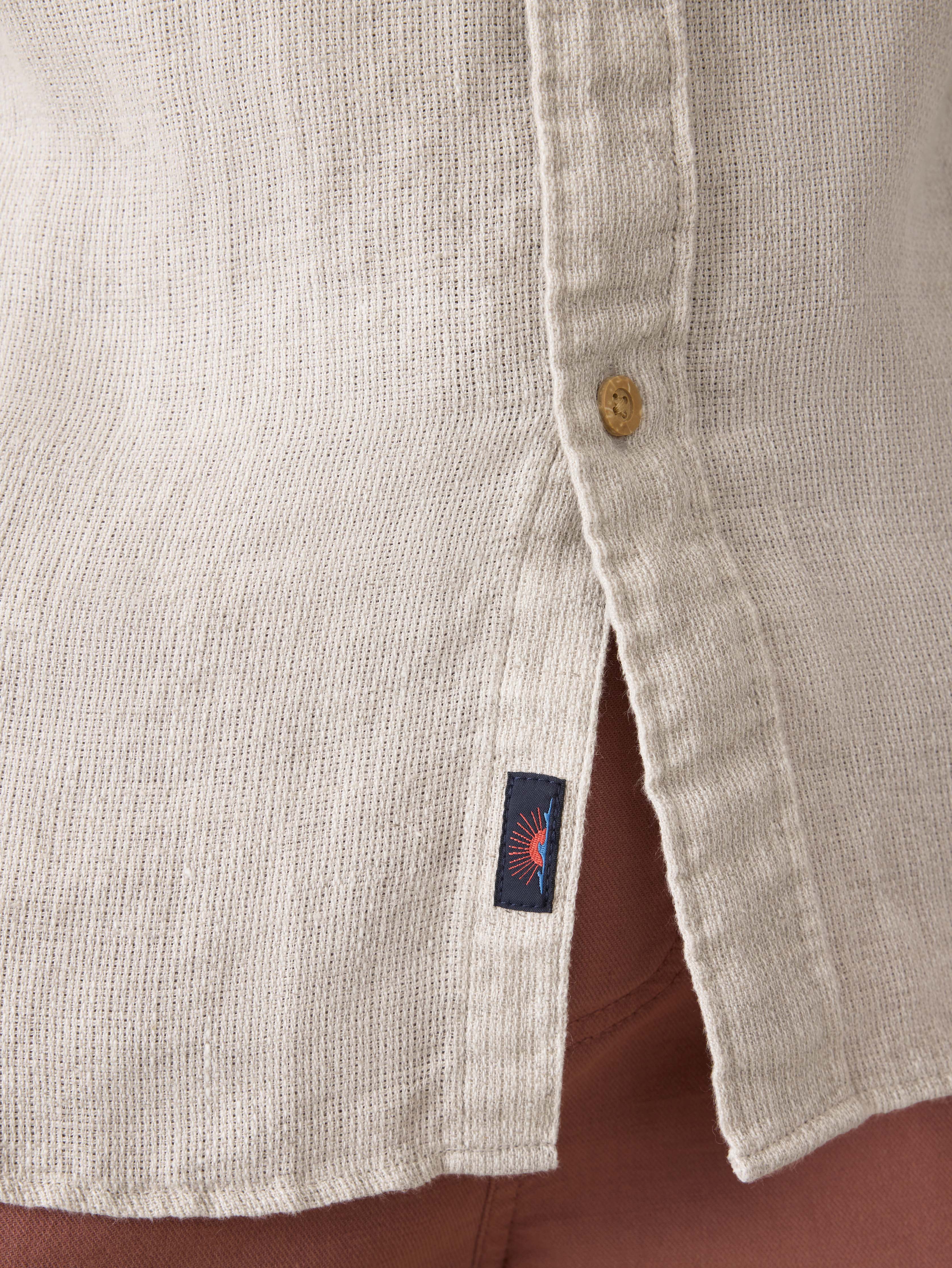 Short-Sleeve Palma Linen Shirt - Natural | Faherty Brand