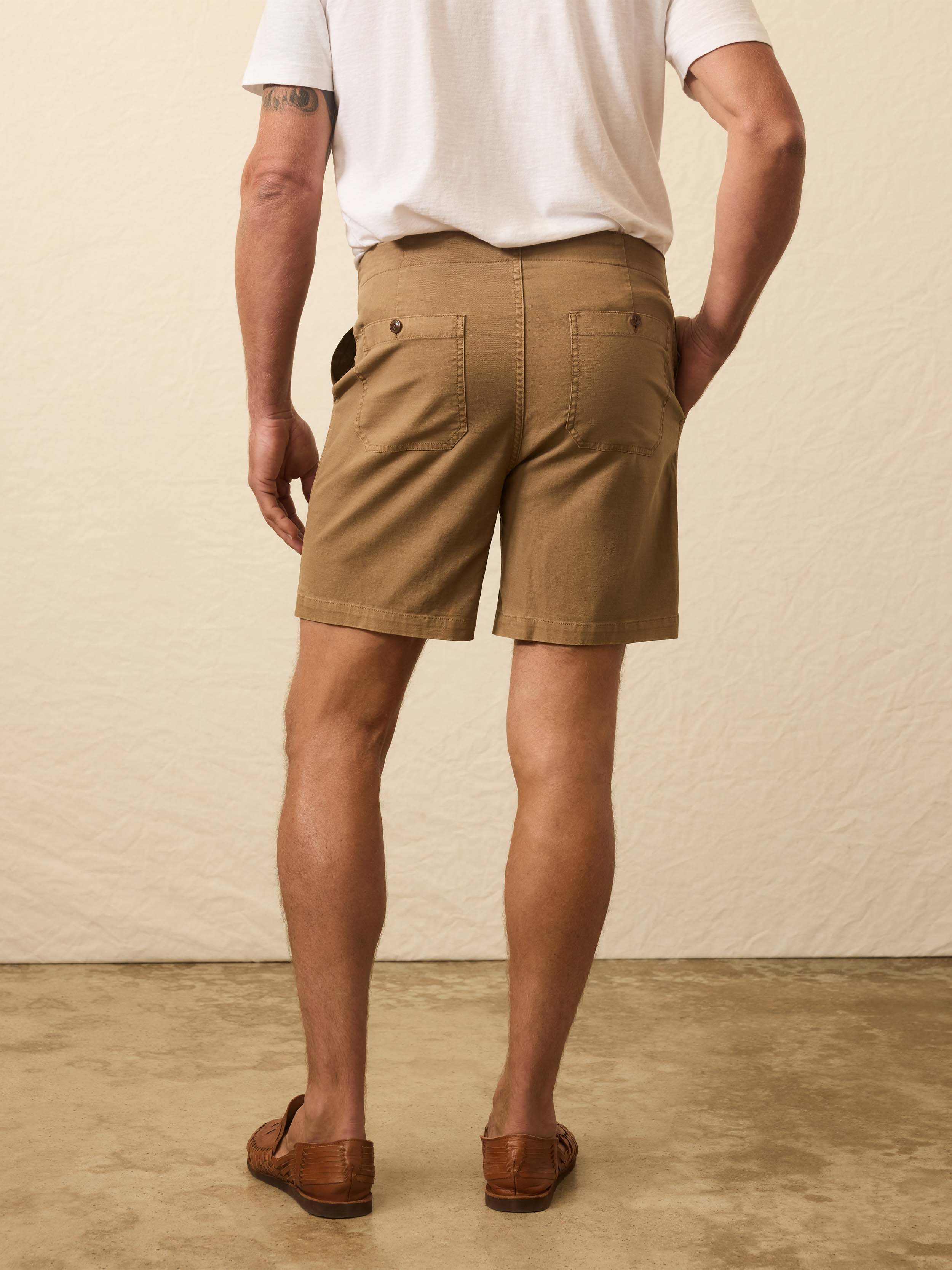 Dune Utility Short - Wood Bark | Faherty Brand
